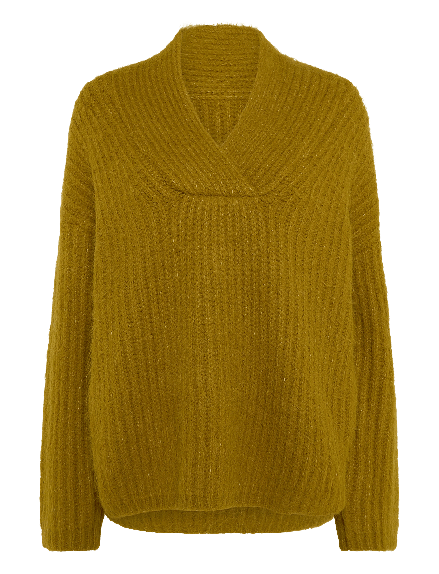 Topshop - TSFREDDI KNITTED CHUNKY JUMPER KNT - striktrøjer - cornsilk - 1
