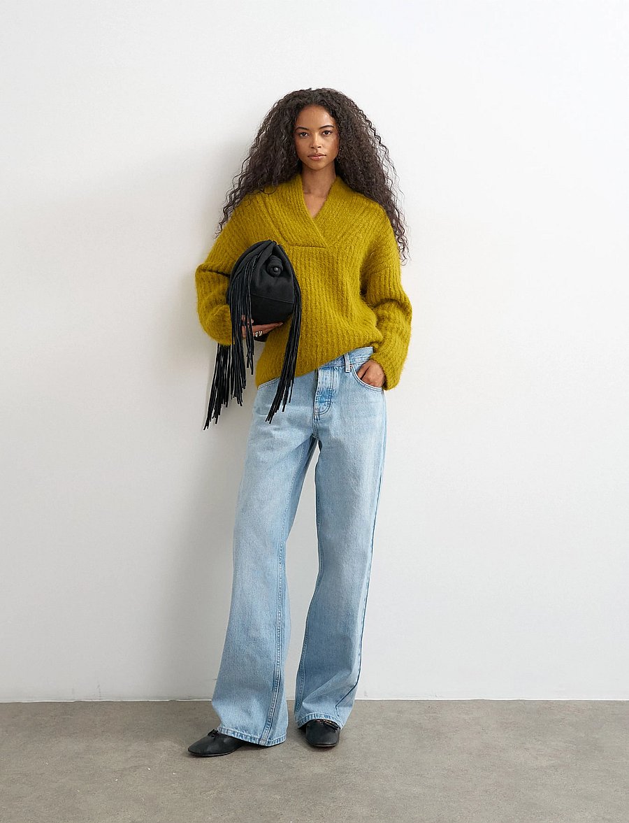 Topshop - TSFREDDI KNITTED CHUNKY JUMPER KNT - striktrøjer - cornsilk - 0