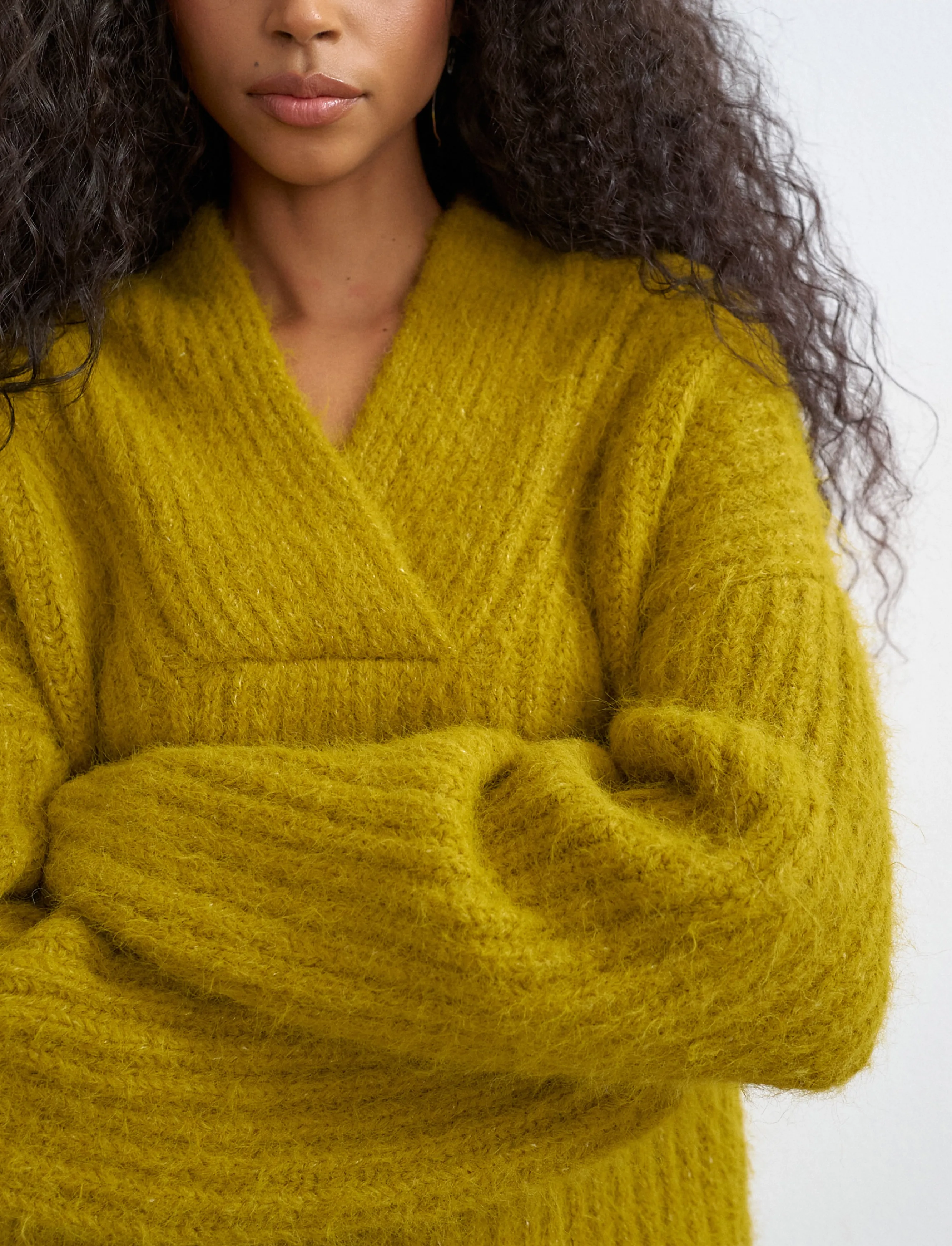 Topshop - TSFREDDI KNITTED CHUNKY JUMPER KNT - striktrøjer - cornsilk - 5