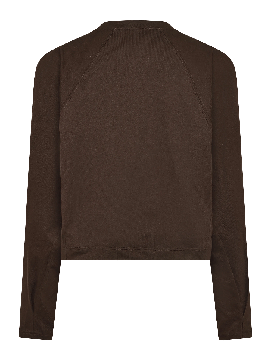 Topshop - TSROSA REGLAN CINCH CUFF TIE JRS - langærmede toppe - chocolate brown - 2