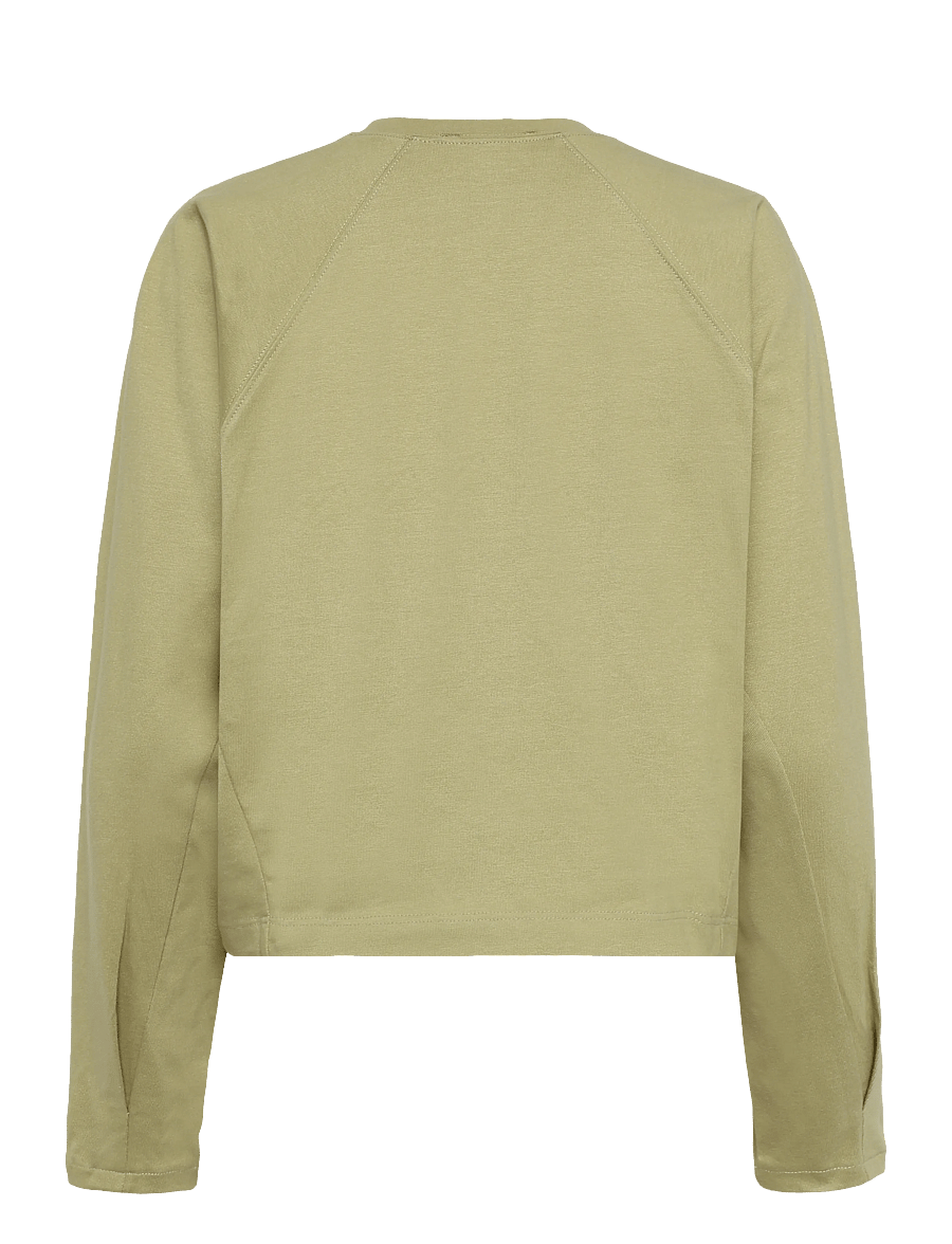 Topshop - TSROSA REGLAN CINCH CUFF TIE JRS - pikkade varrukatega topid - pale khaki - 2