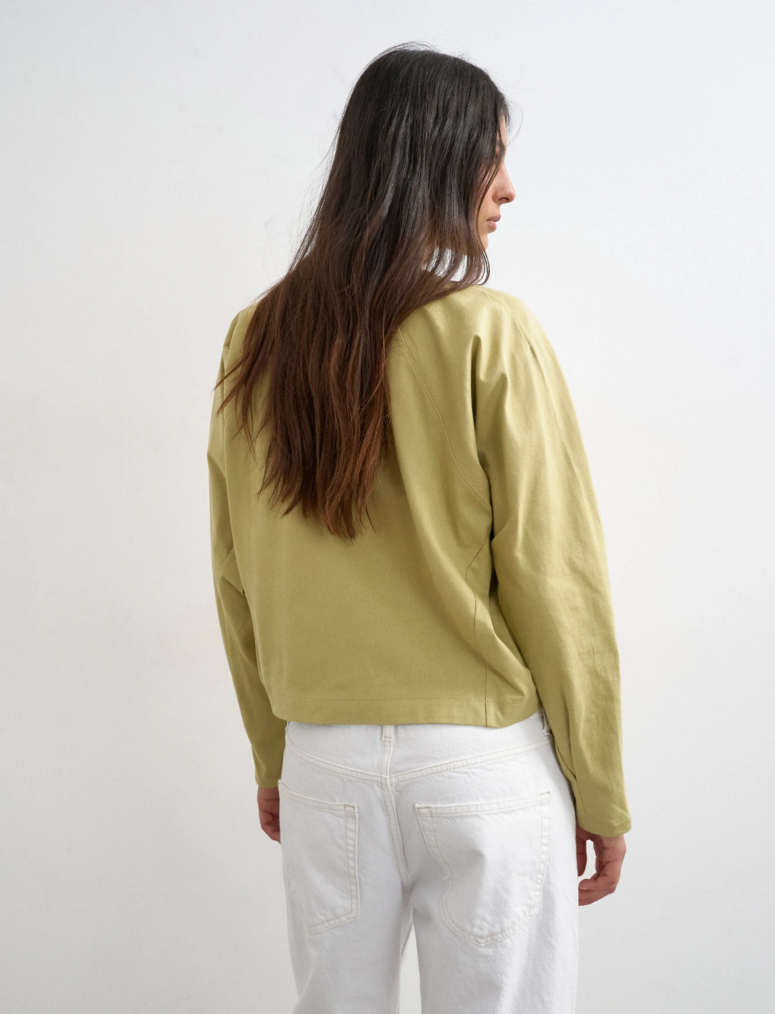 Topshop - TSROSA REGLAN CINCH CUFF TIE JRS - pikkade varrukatega topid - pale khaki - 3