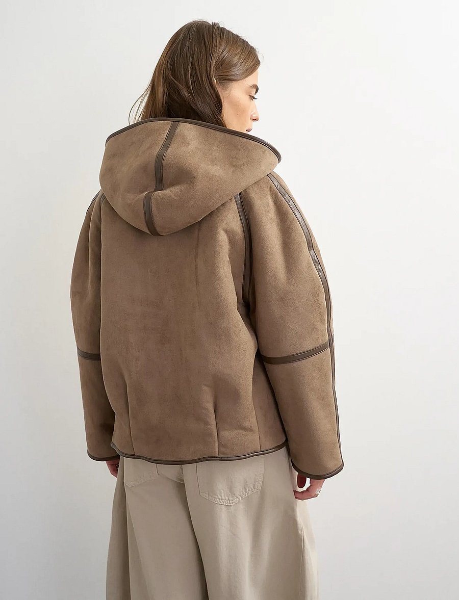 Topshop - TSTEMMA HOODED JACKET OTW - steppjacken - chocolate brown - 3