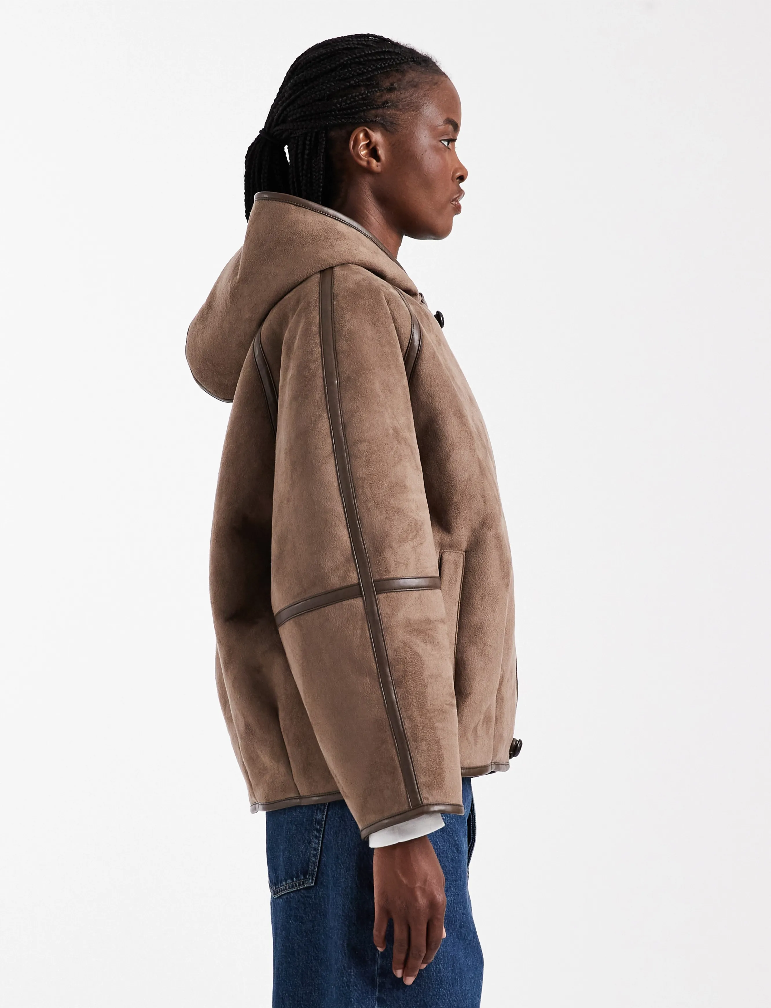 Topshop - TSTEMMA HOODED JACKET OTW - chocolate brown - 4