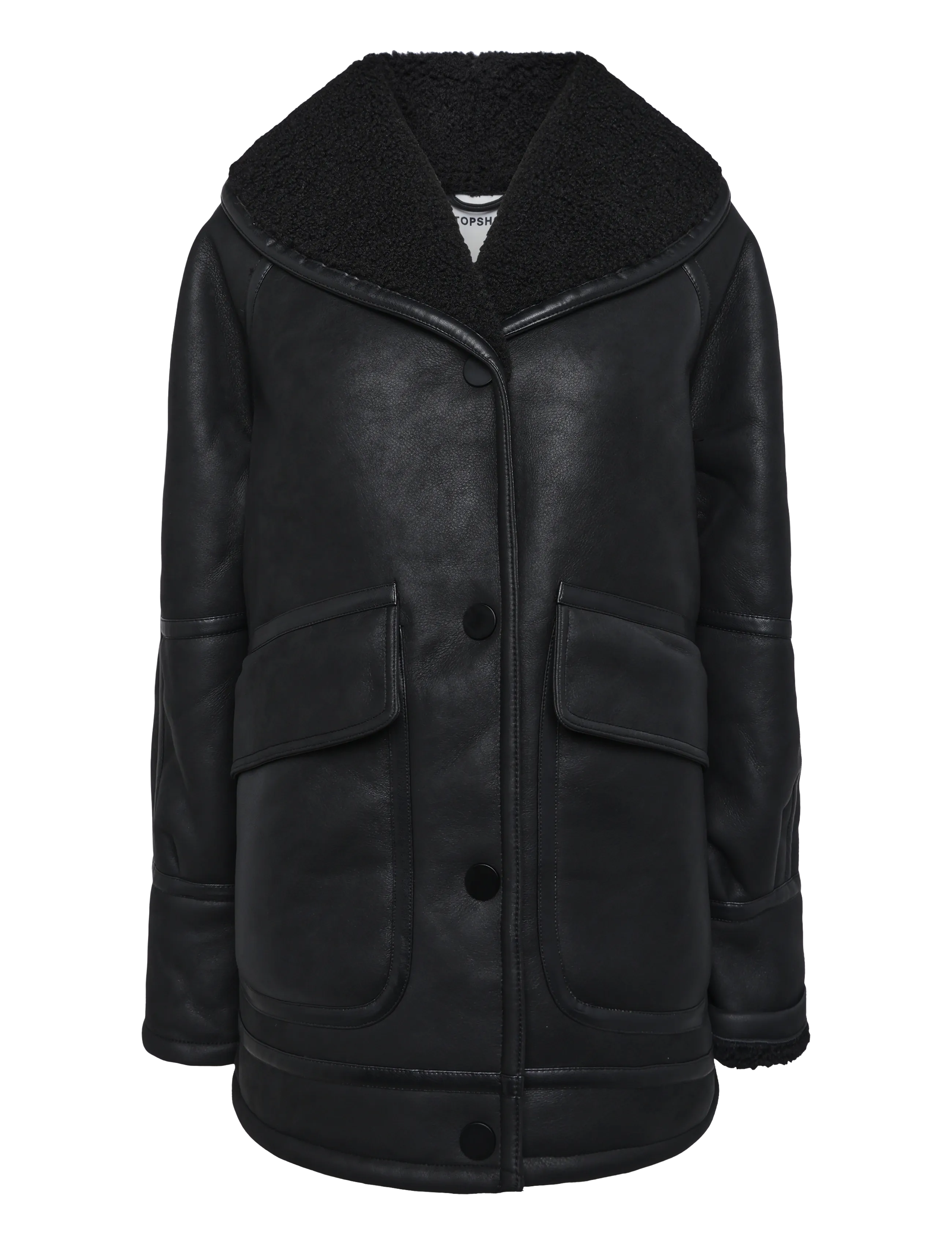 Topshop - Tstora Coated Jacket Otw