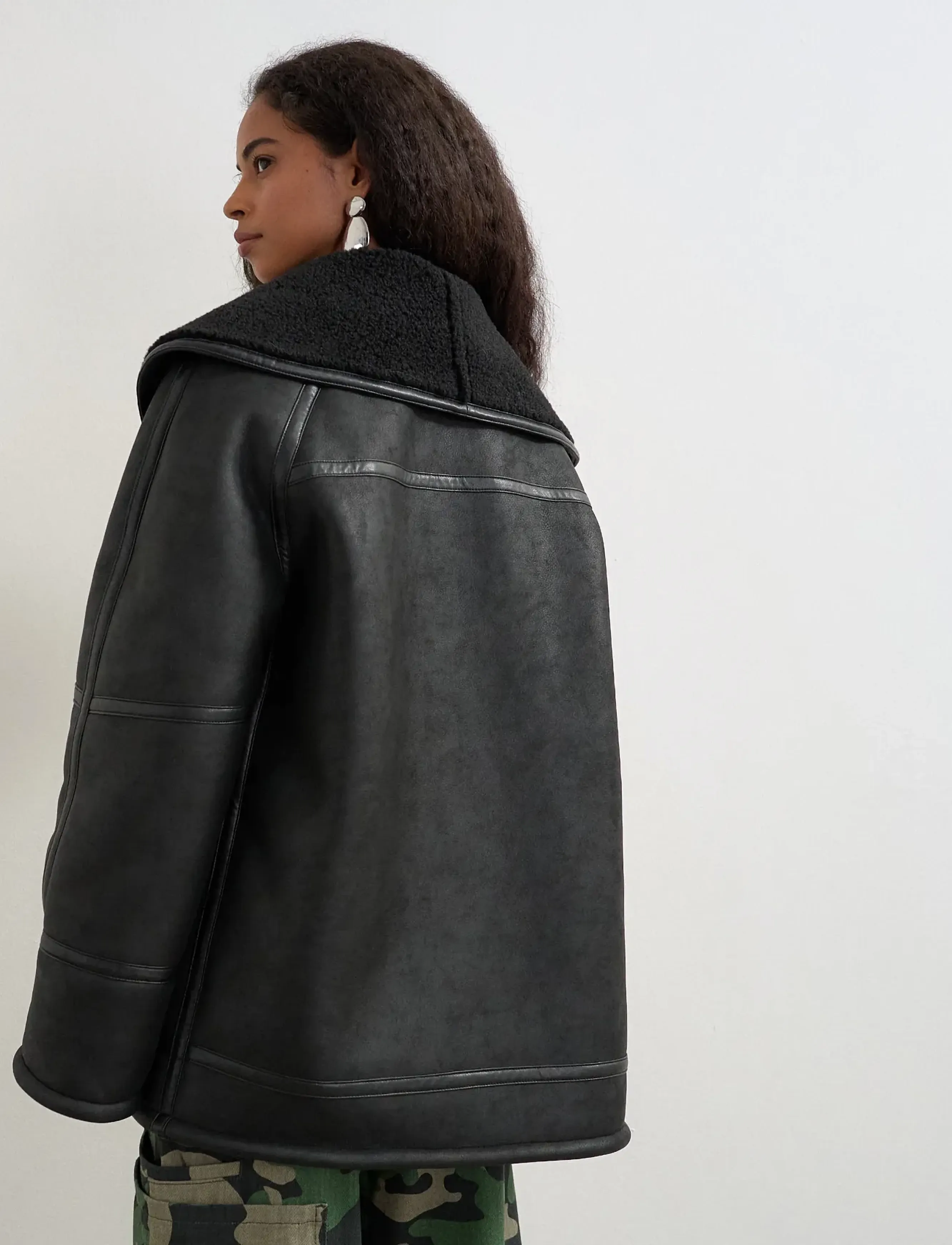 TOPSHOP Tstora Coated Jacket Otw skinnjackor dam – bild 2
