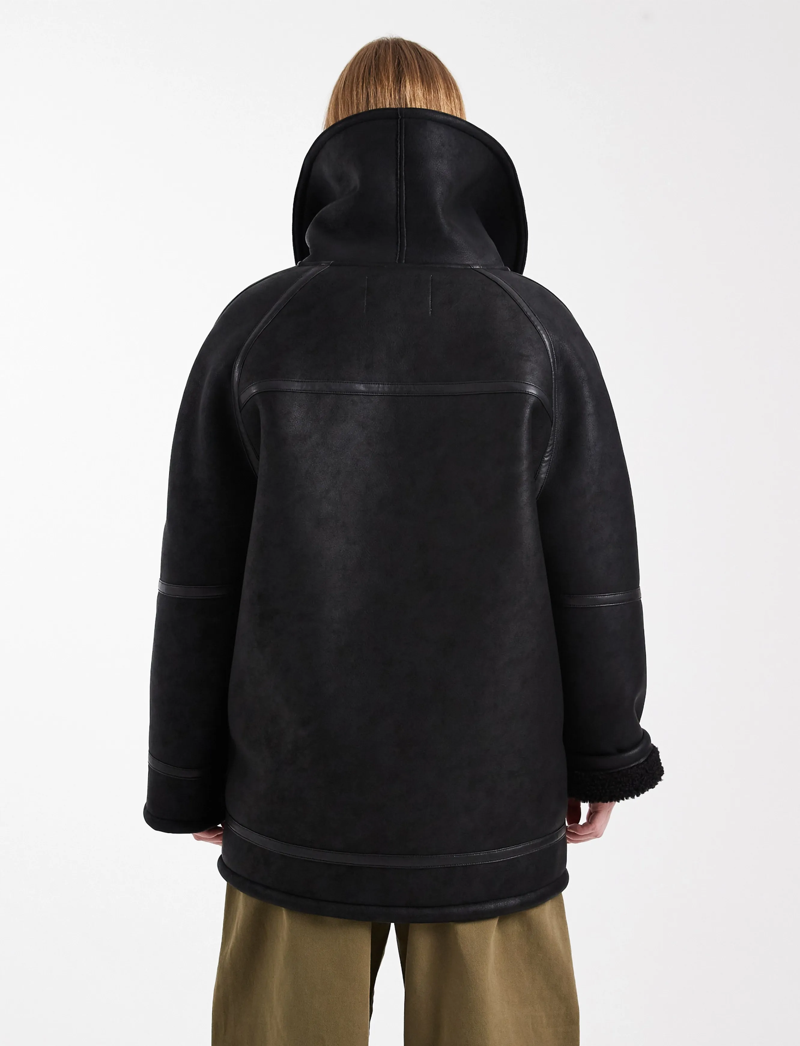Topshop - TSTORA COATED JACKET OTW - mäntel - black - 3