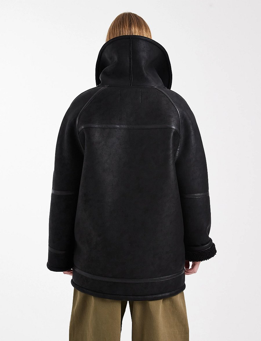 Topshop - TSTORA COATED JACKET OTW - mäntel - black - 3