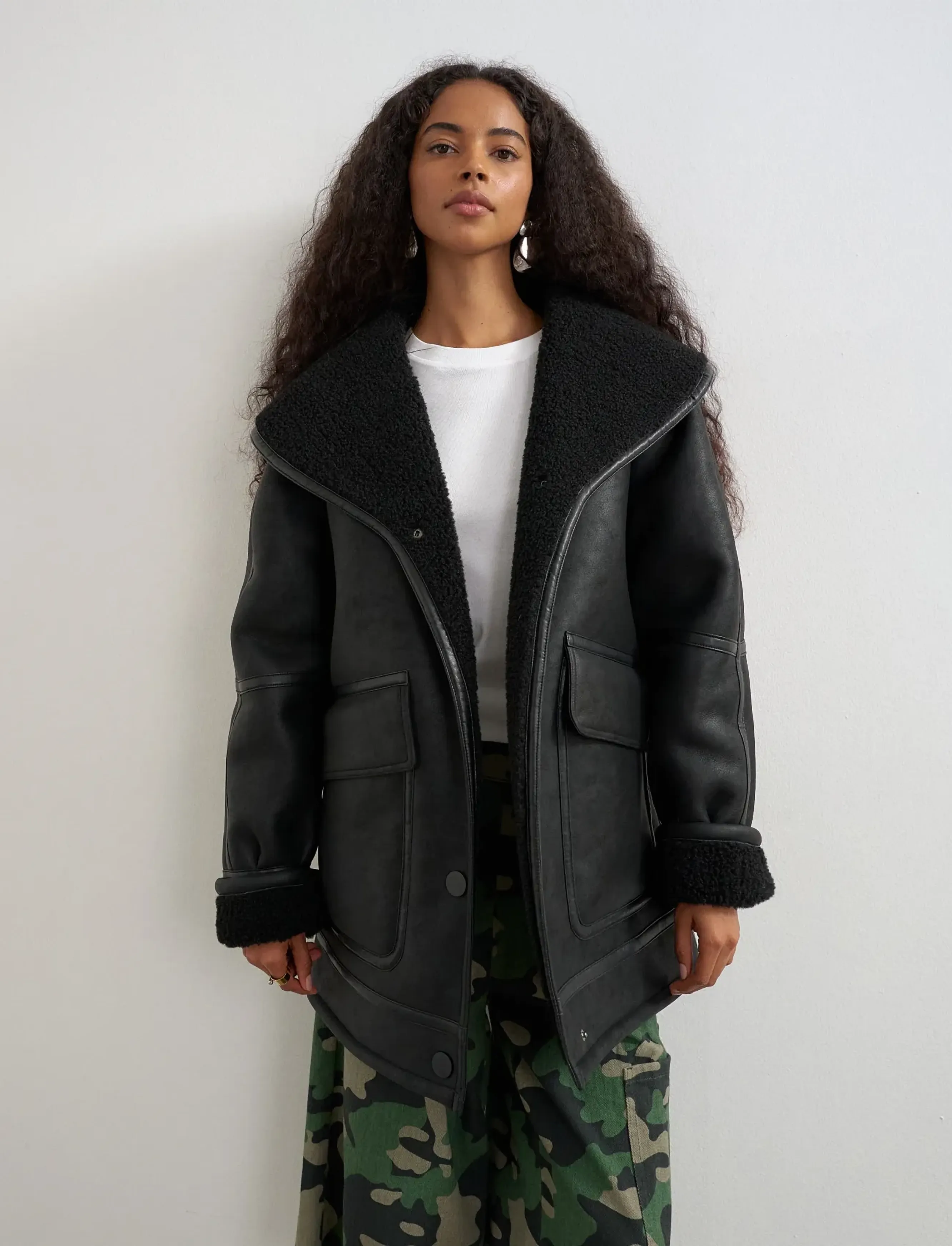 TOPSHOP Tstora Coated Jacket Otw skinnjackor dam – bild 6