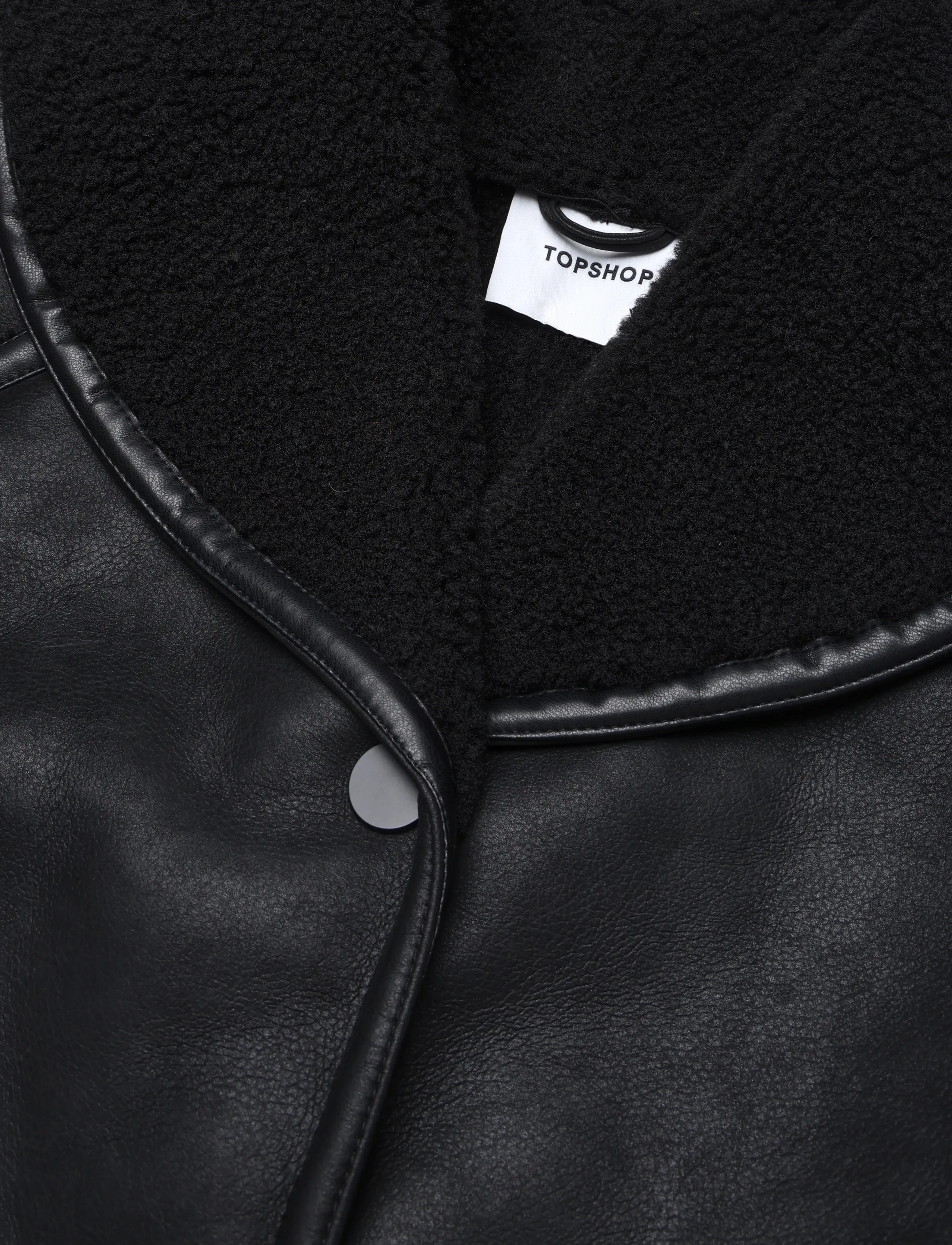 Topshop - TSTORA COATED JACKET OTW - mäntel - black - 5