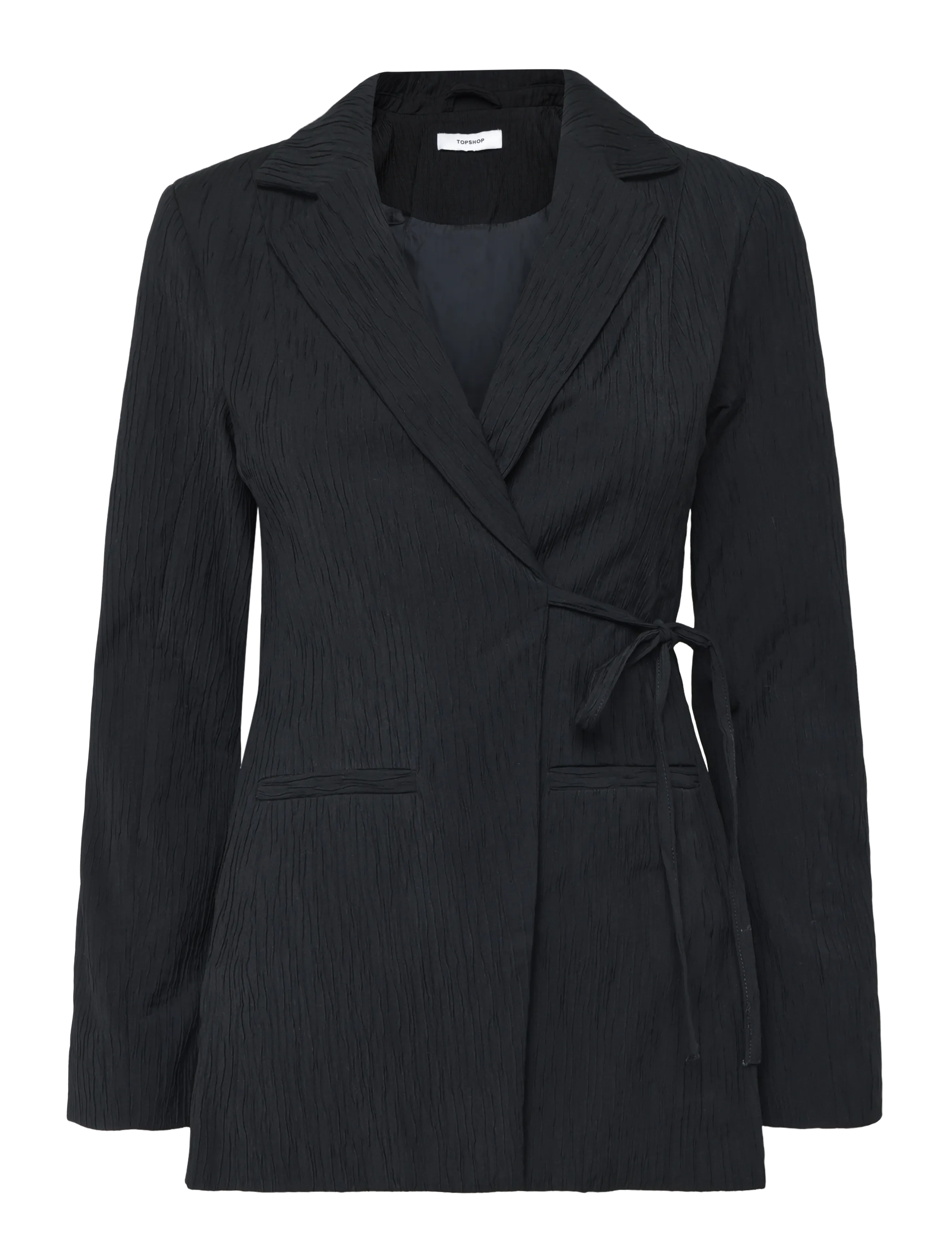 Topshop - TSTIRI TIE WAIST BLAZER TLR - kavajer med skärp - black - 1