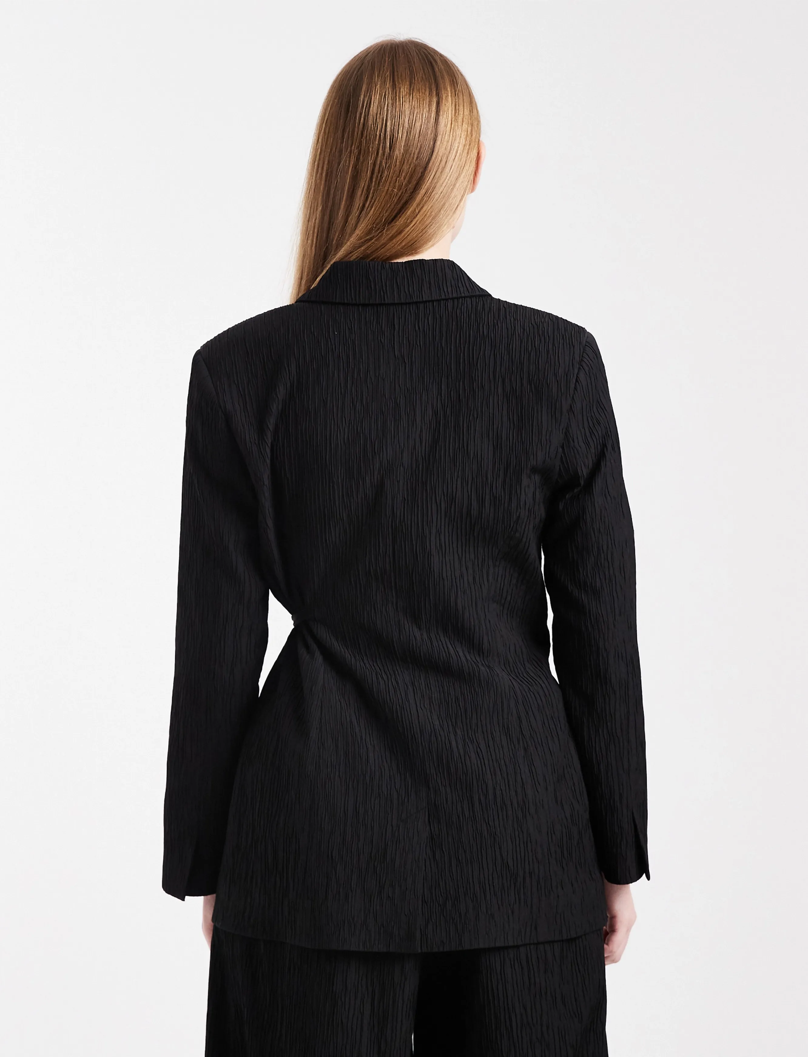 Topshop - TSTIRI TIE WAIST BLAZER TLR - kavajer med skärp - black - 3