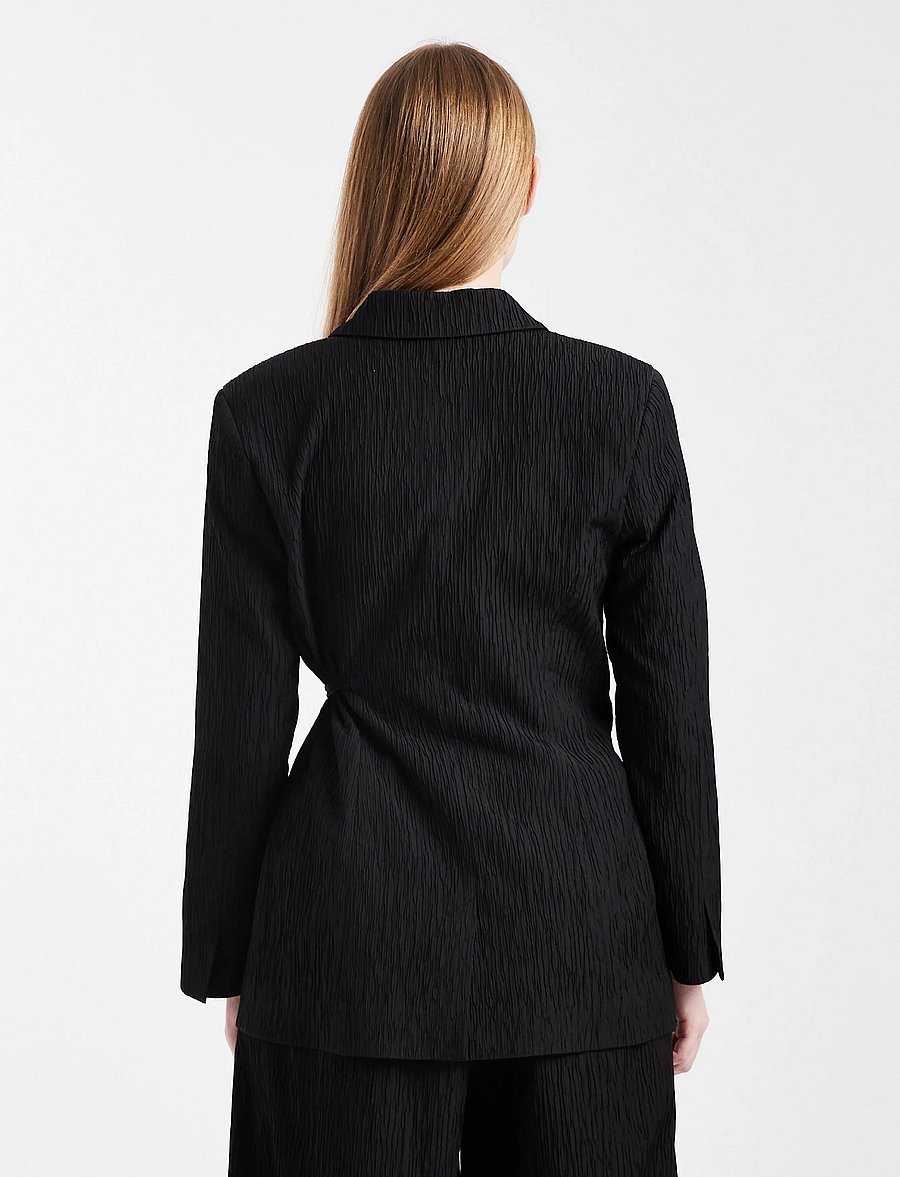 Topshop - TSTIRI TIE WAIST BLAZER TLR - kavajer med skärp - black - 3