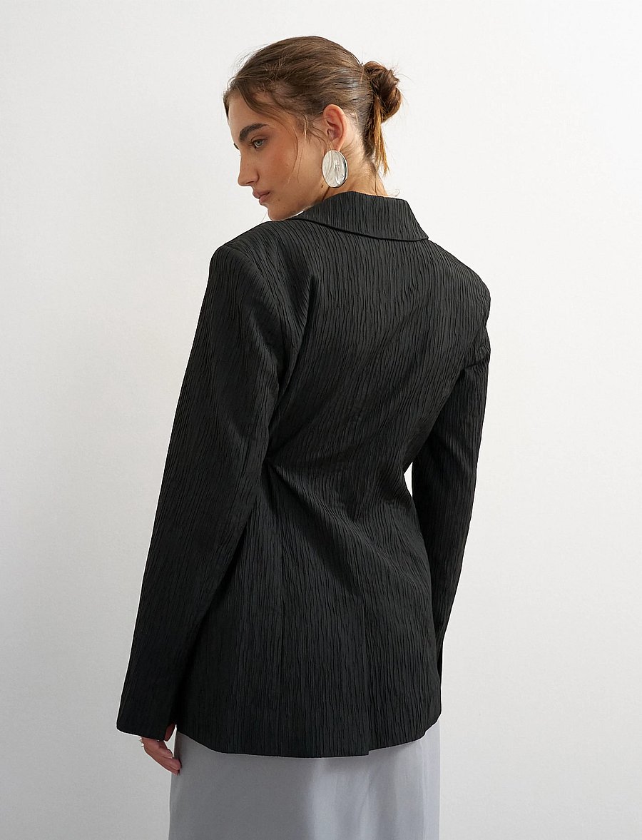Topshop - TSTIRI TIE WAIST BLAZER TLR - kavajer med skärp - black - 3