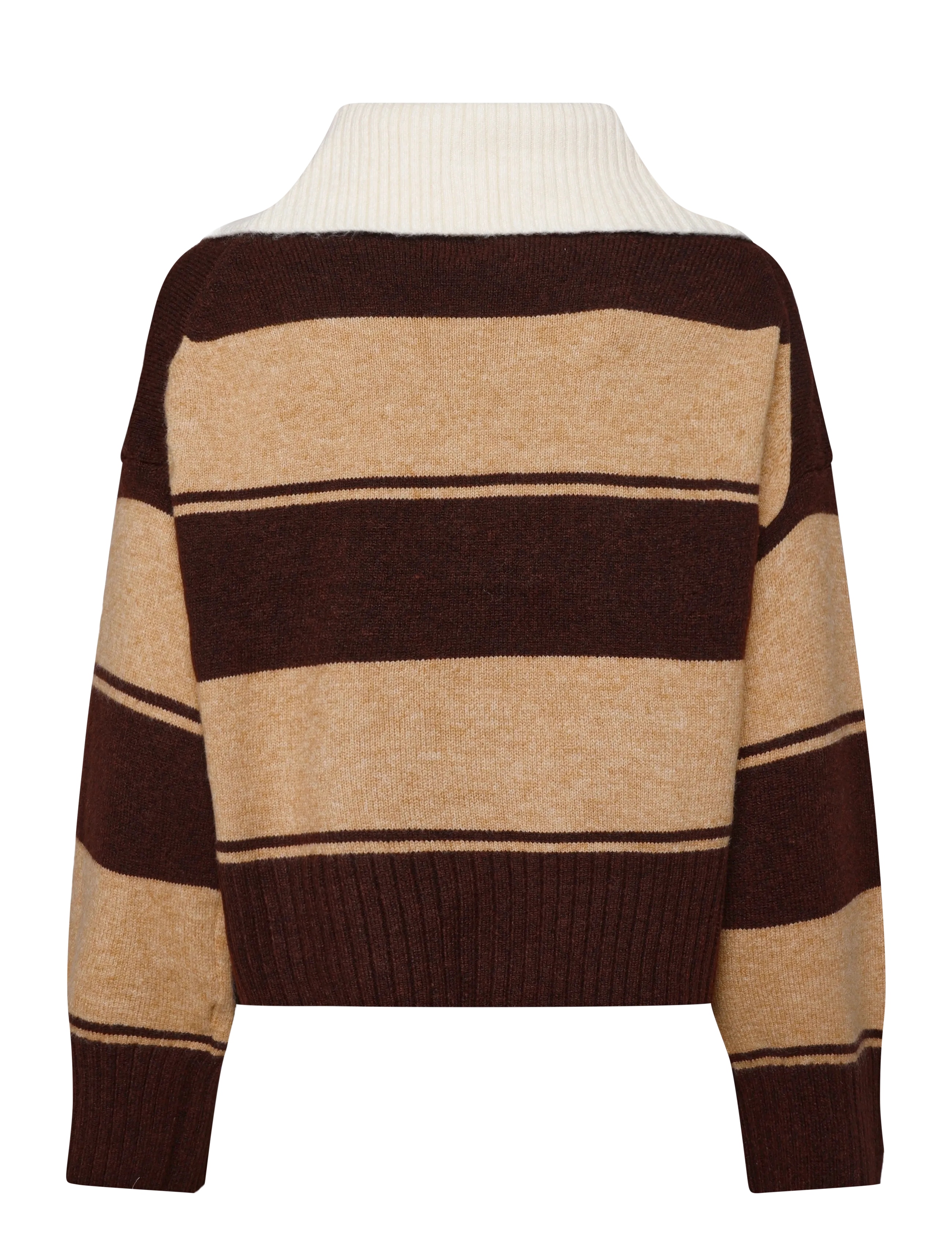 Topshop - TSCAMI KNITTED RUGBY POLO KNT - chocolate brown - 2