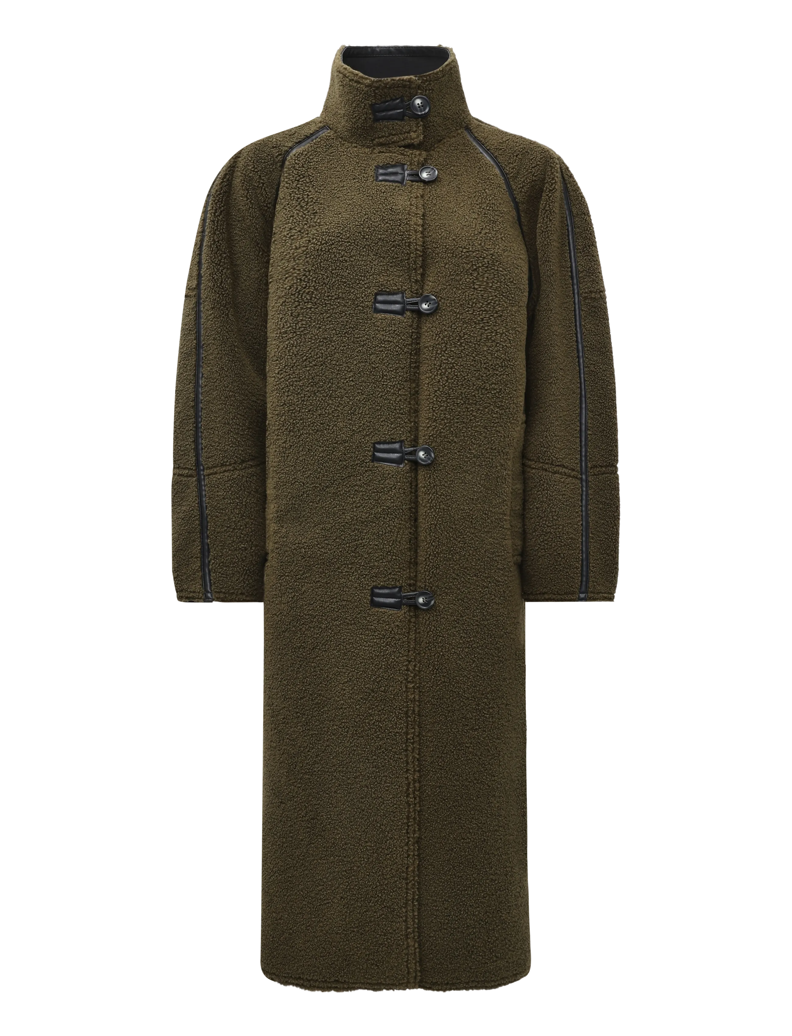 Topshop - Tsselma Longline Borg Coat