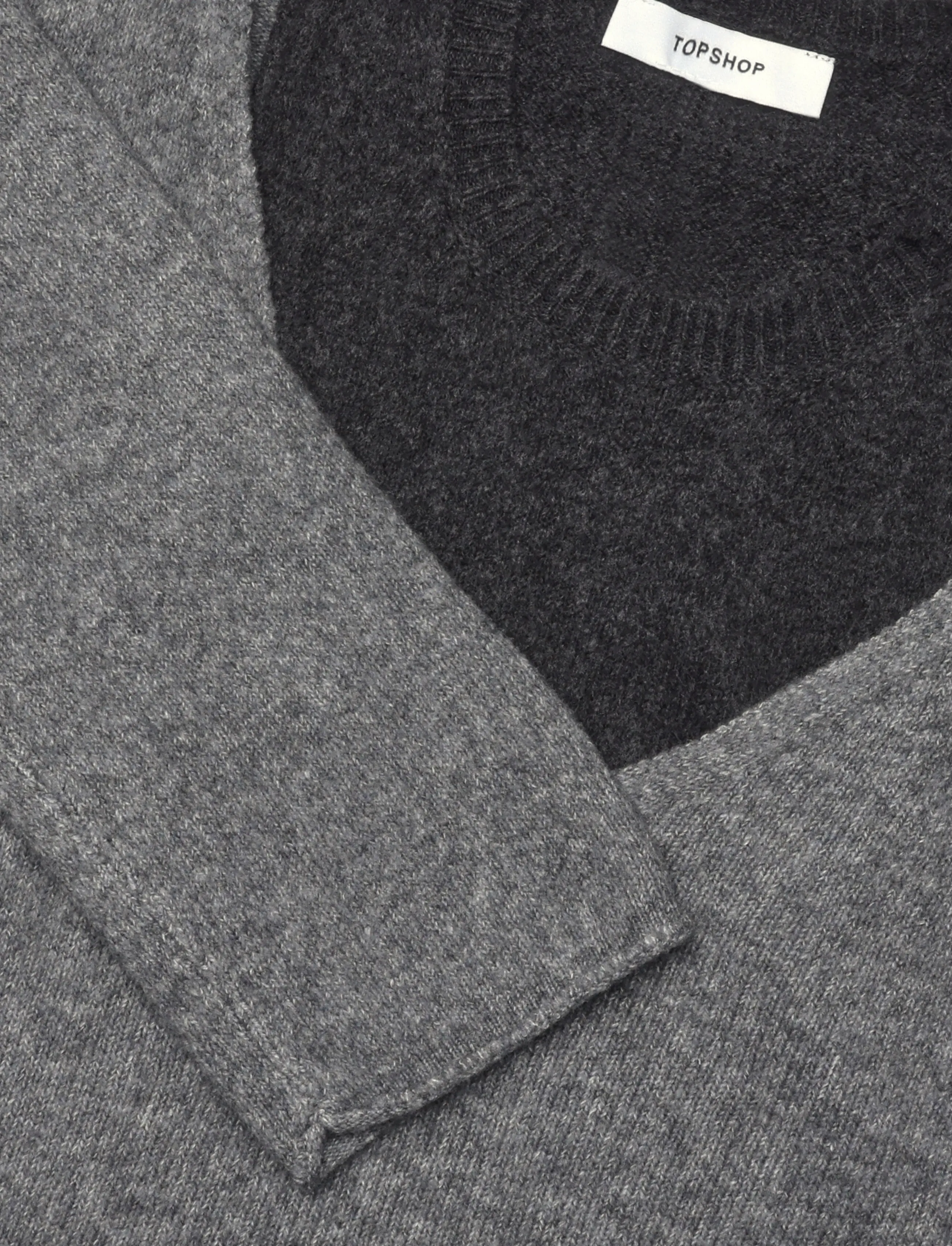 Topshop - TSYASMIN LS O-NECK KNITTED JUMPER KNT - stickade tröjor - grey - 5