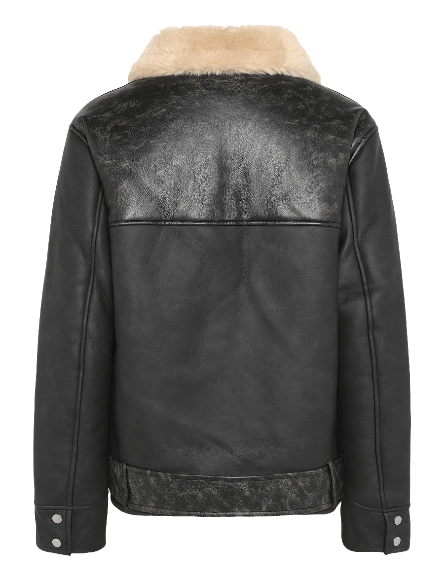 Topshop - TSSIGRID BLETED BIKER JACKET OTW - nahktagid - black - 2