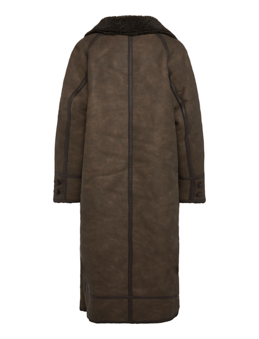 Topshop - TSSIA COATED COAT OTW - faux fur - chocolate brown - 2