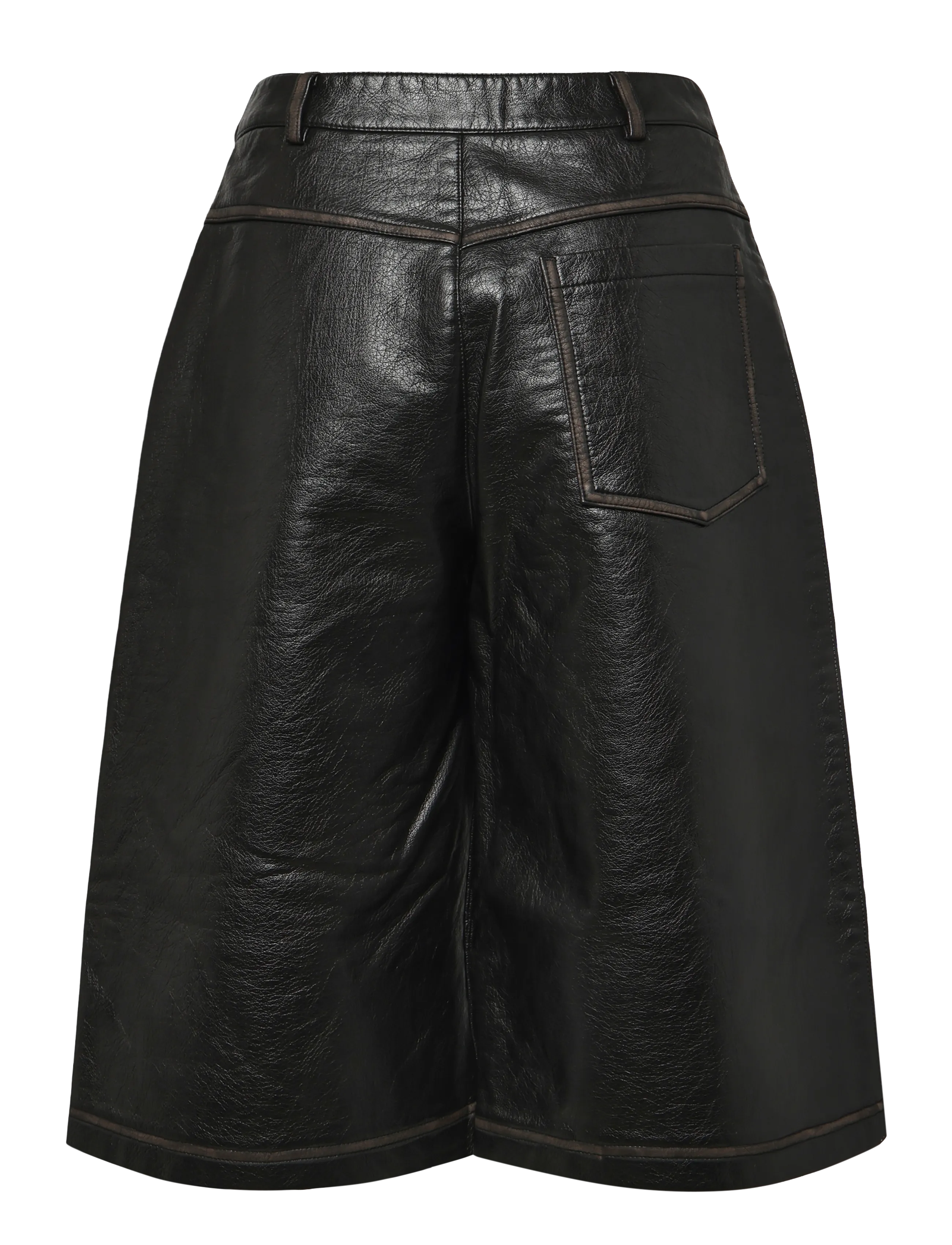 Topshop - TSSILJE COATED SHORTS - lühikesed nahkpüksid - black - 2