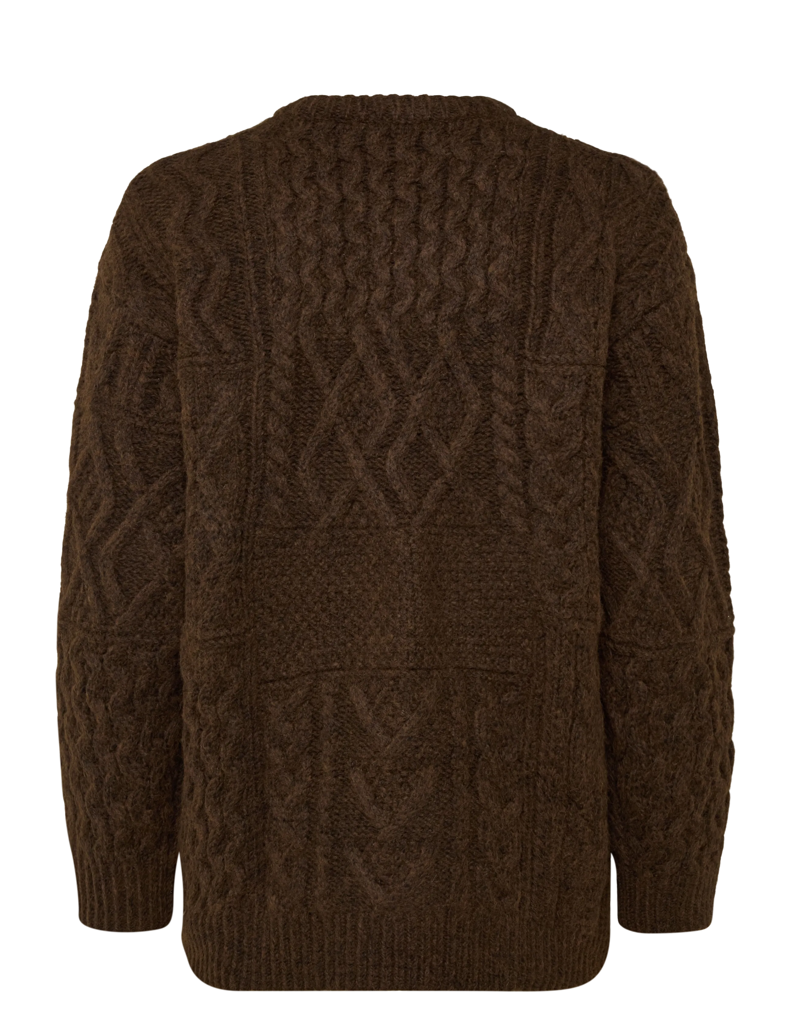 Topshop - TSYENNA LS CABLE CARDIGAN KNT - cardigans - ginger bread - 2