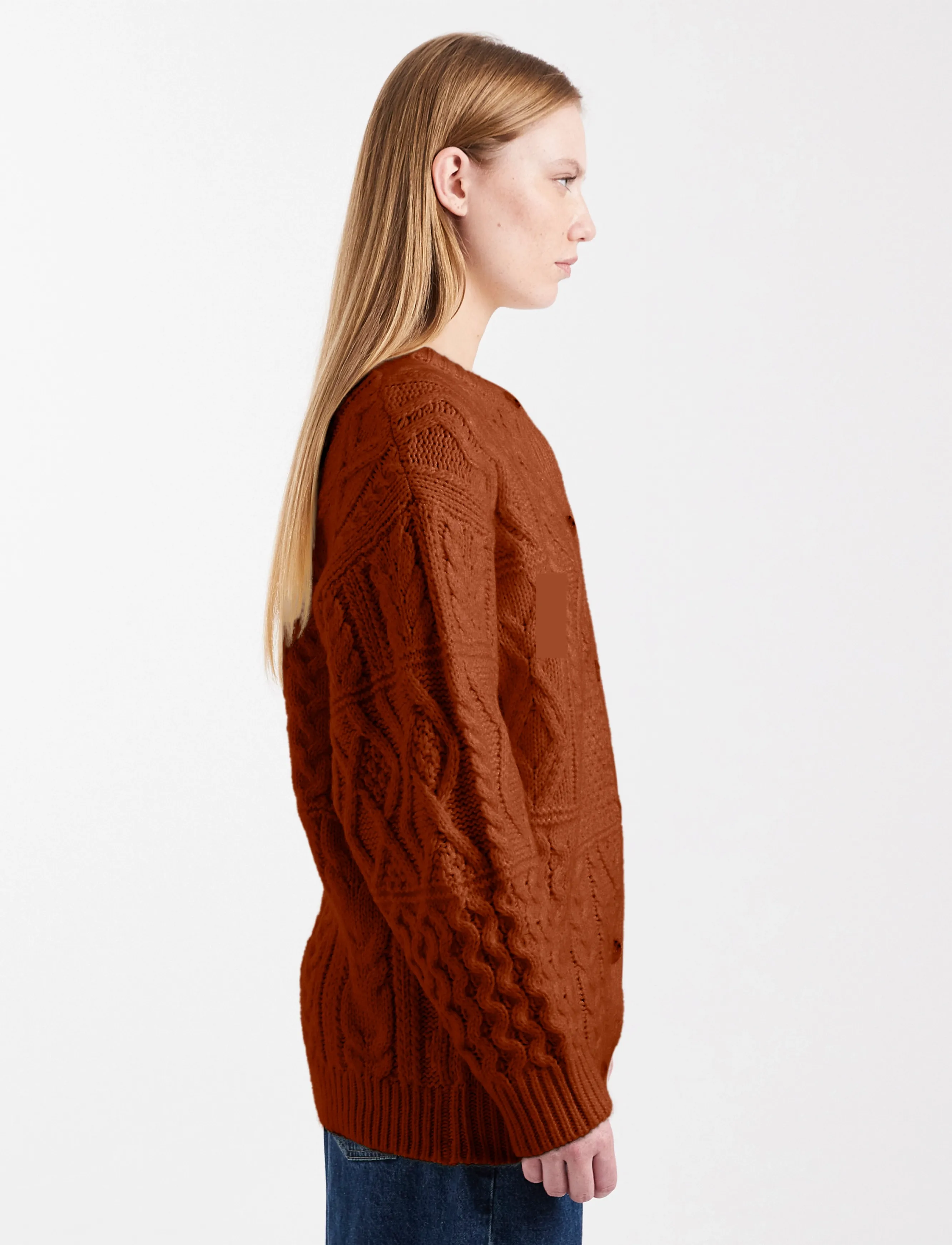 TOPSHOP Tsyenna Ls Cable Cardigan Knt dam – bild 3