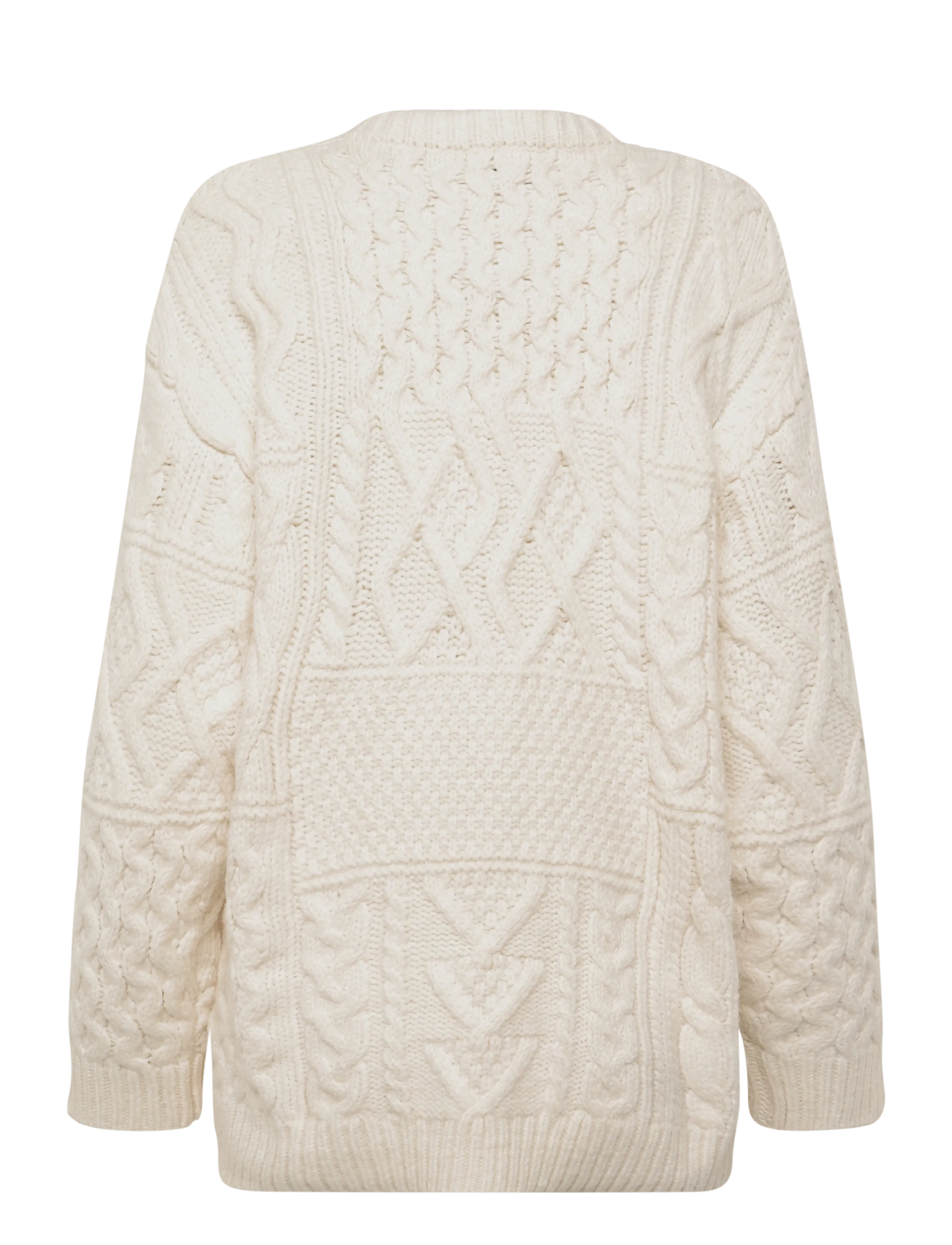 Topshop - TSYENNA LS CABLE CARDIGAN KNT - ivory cream - 2