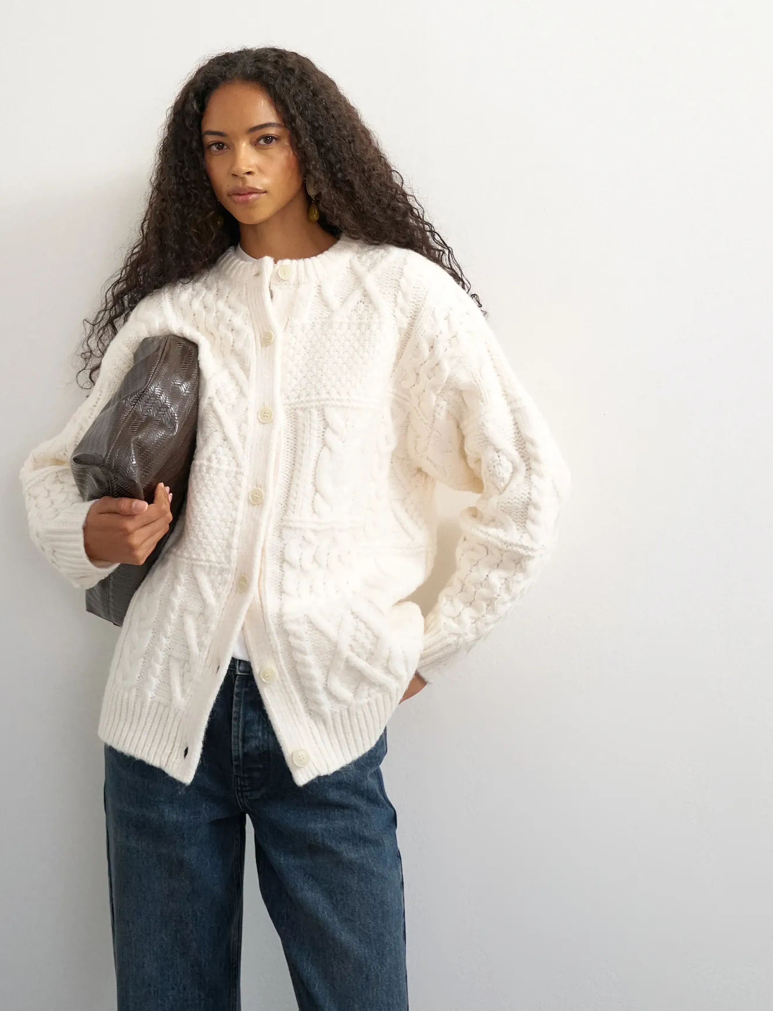 TOPSHOP Tsyenna Ls Cable Cardigan Knt dam – bild 6