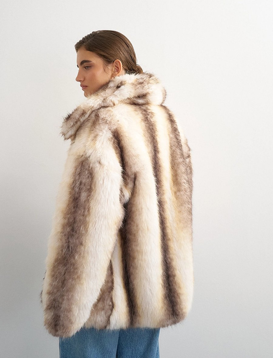 Topshop - TSSINA JACKET OTW - kunstkarusnahk - snow white - 3