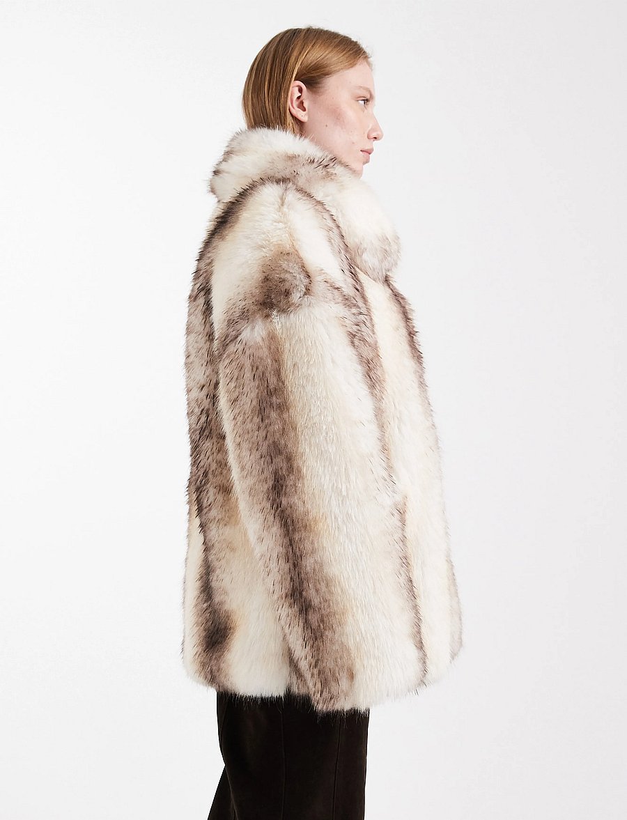Topshop - TSSINA JACKET OTW - kunstkarusnahk - snow white - 4