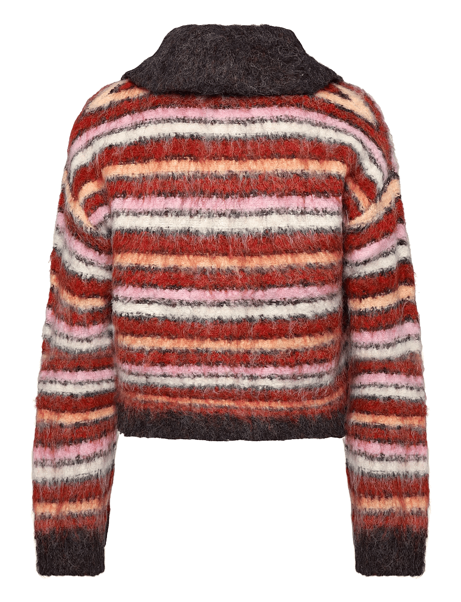 Topshop - TSTINE LS CARDIGAN KNT - strickjacken - red heart - 2