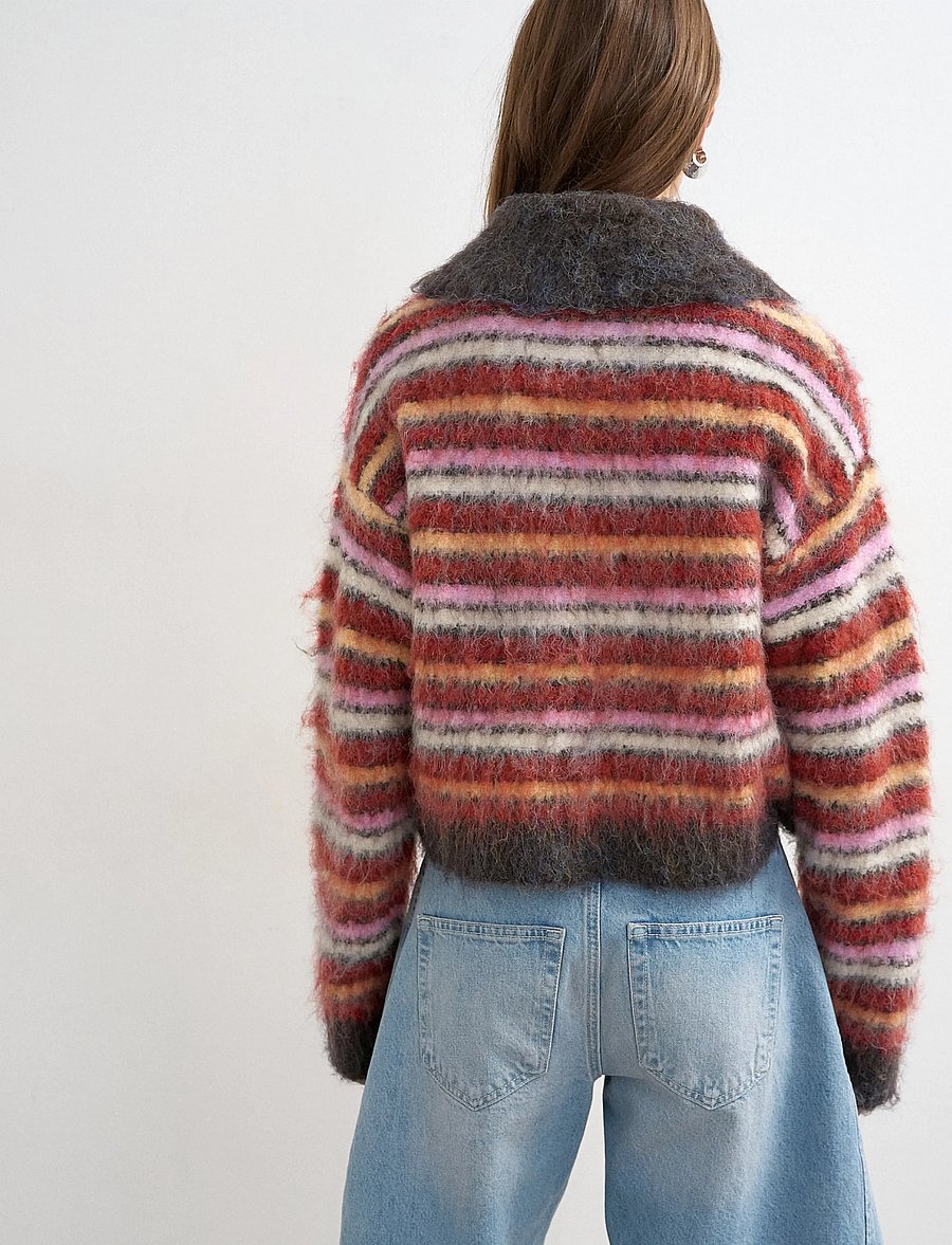 Topshop - TSTINE LS CARDIGAN KNT - strickjacken - red heart - 3