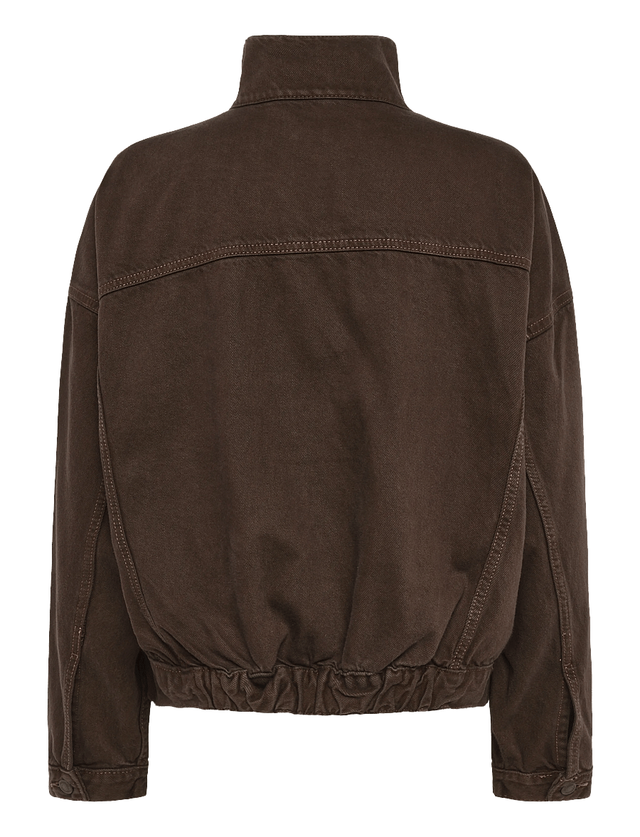 Topshop - TSFREYA DENIM JACKET DNM - jeansjackor - brown denim - 2