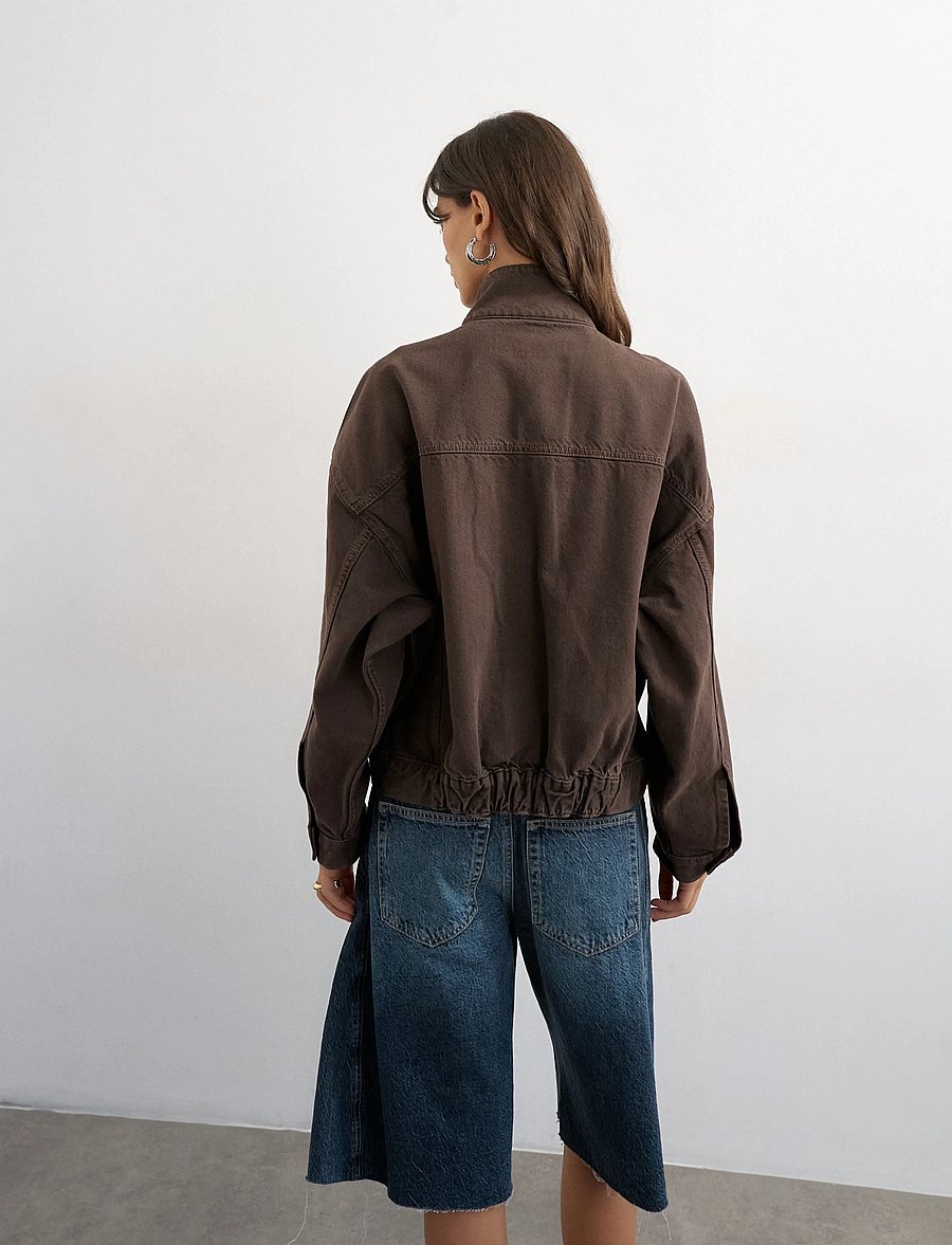 Topshop - TSFREYA DENIM JACKET DNM - jeansjackor - brown denim - 3
