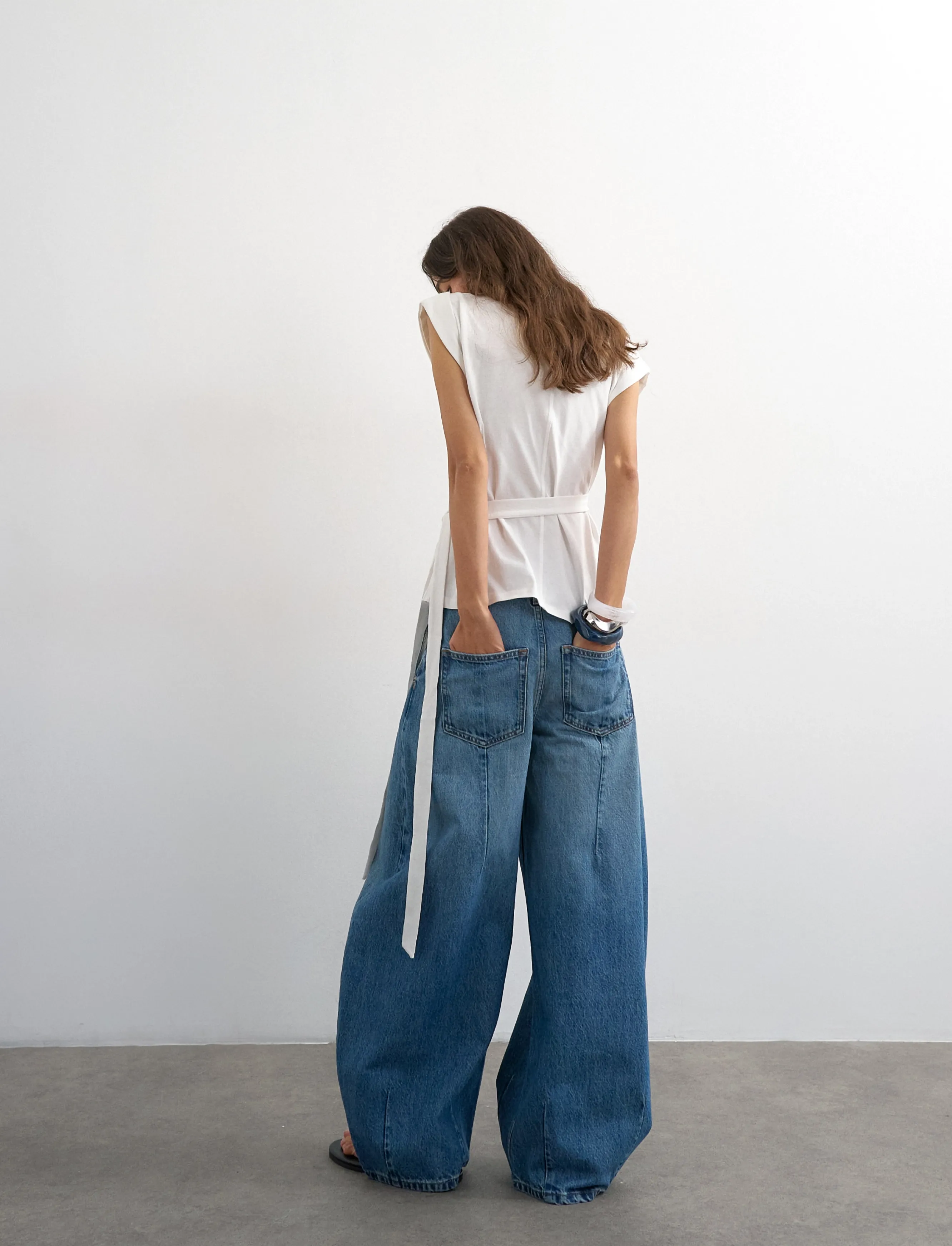 Topshop - TSMATHILDE MR BARREL DNM JEANS MB - barrel jeans - medium blue denim - 3