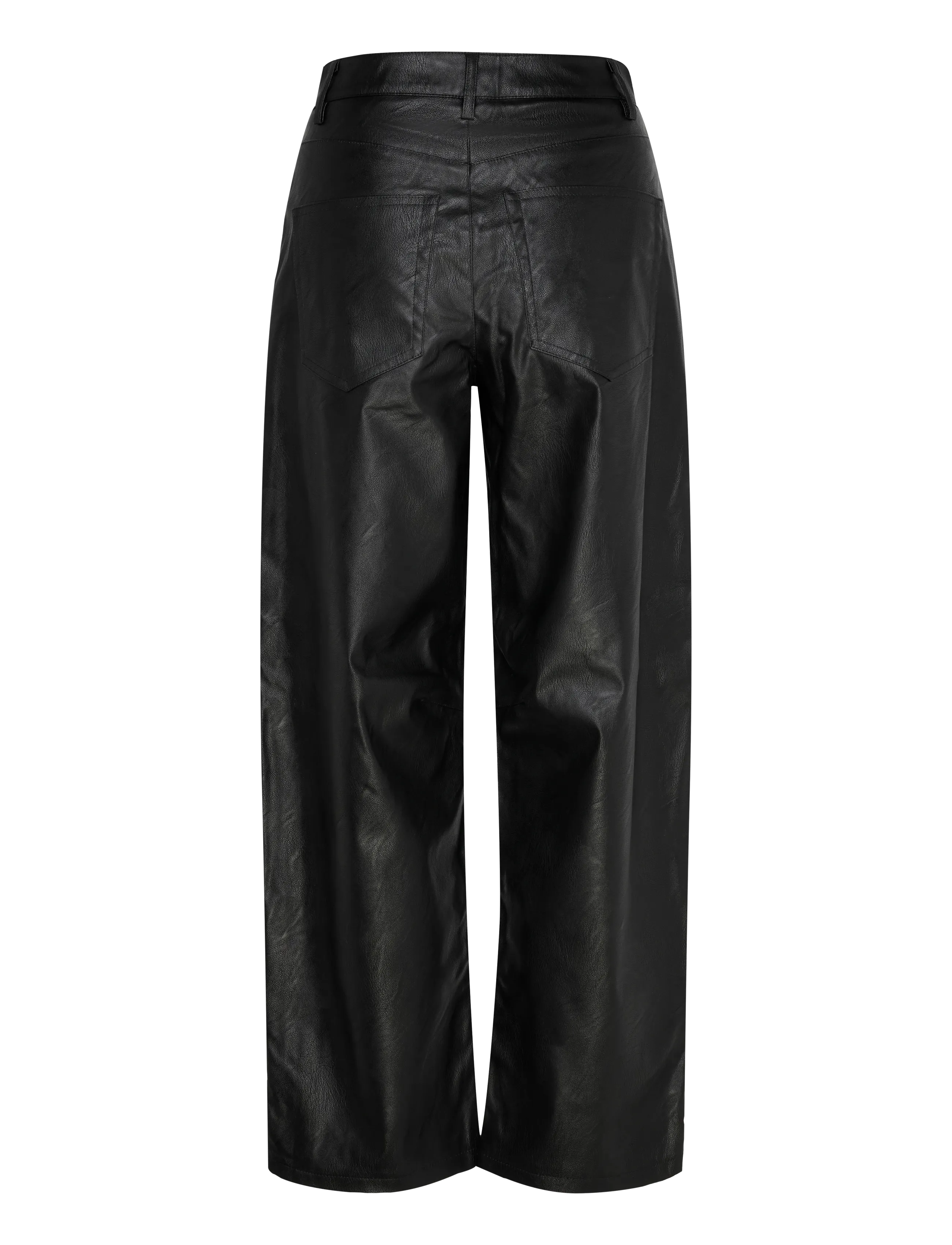 Topshop - TSTALLA COATED BARREL TROUSERS - black - 2