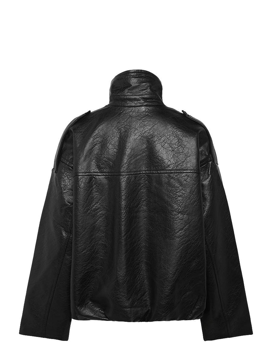 Topshop - TSTOMA COATED BOMBER OTW - bomberjakker - black - 2