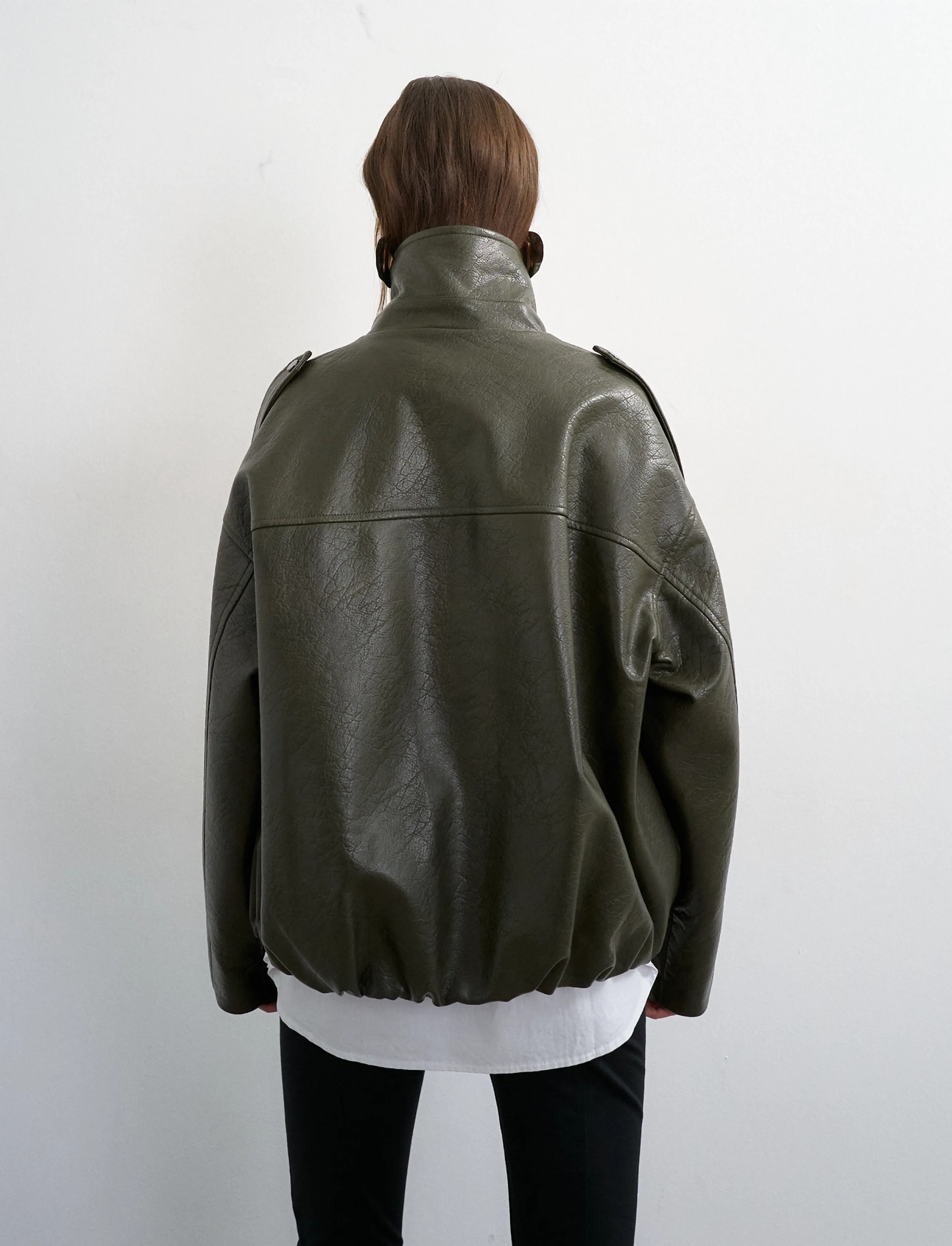 Topshop - TSTOMA COATED BOMBER OTW - bomberjakid - green bee - 3