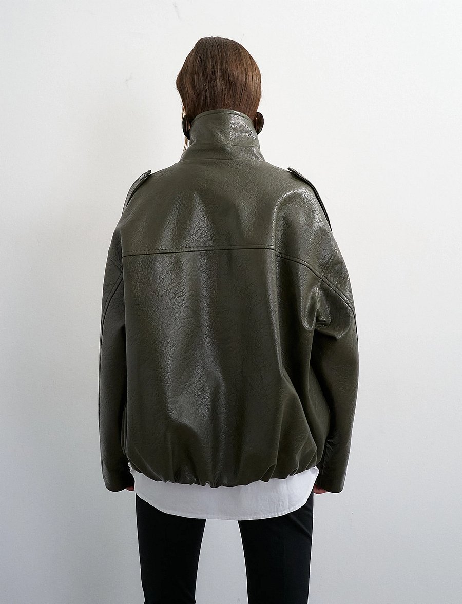Topshop - TSTOMA COATED BOMBER OTW - bomberjakid - green bee - 3