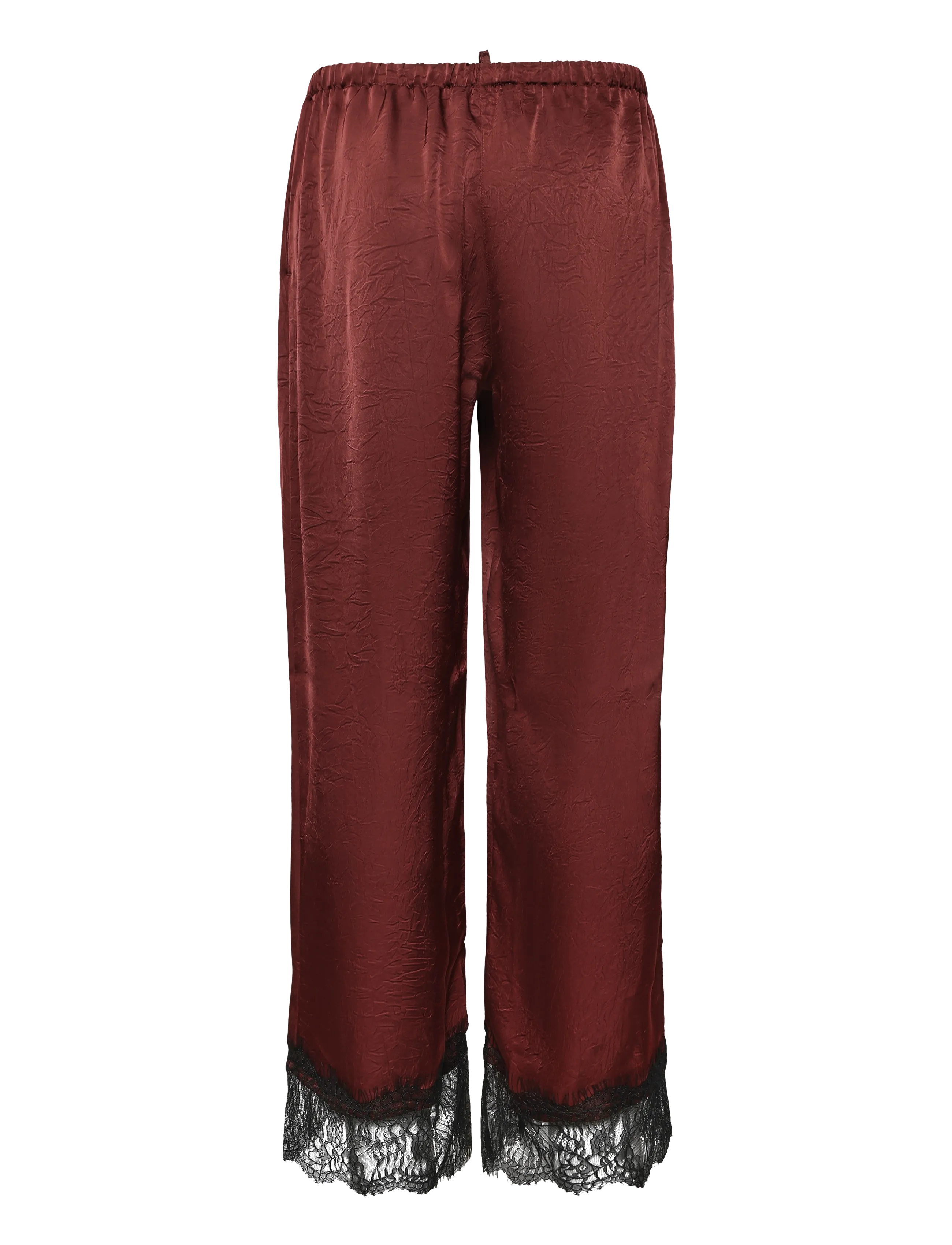 Topshop - TSEMMA SATIN TROUSER - vida byxor - burgundy - 2