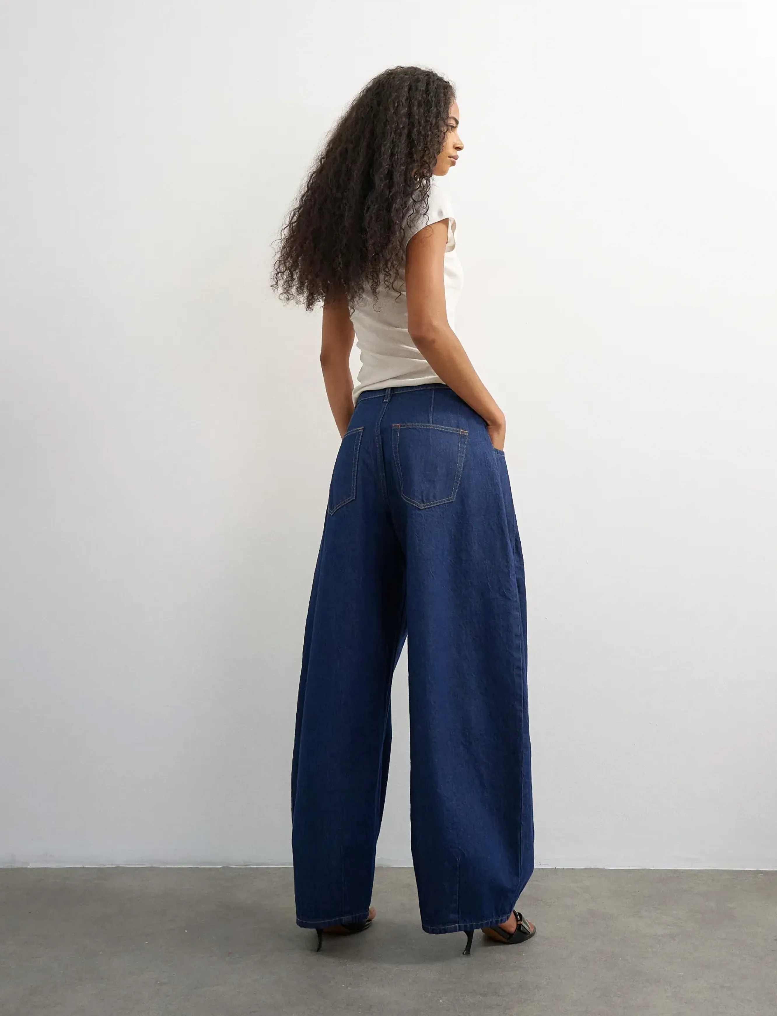 Topshop - TSCOCOON DNM JEANS DB - barrel-teksad - dark blue denim - 2