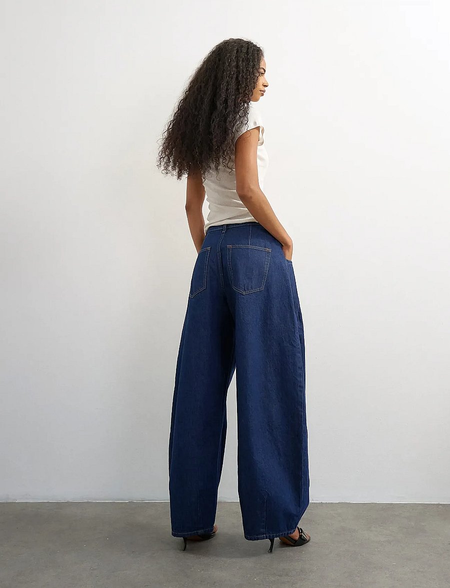 Topshop - TSCOCOON DNM JEANS DB - barrel-teksad - dark blue denim - 2