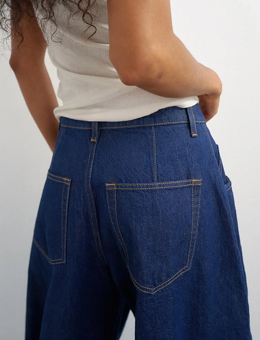 Topshop - TSCOCOON DNM JEANS DB - barrel-teksad - dark blue denim - 3