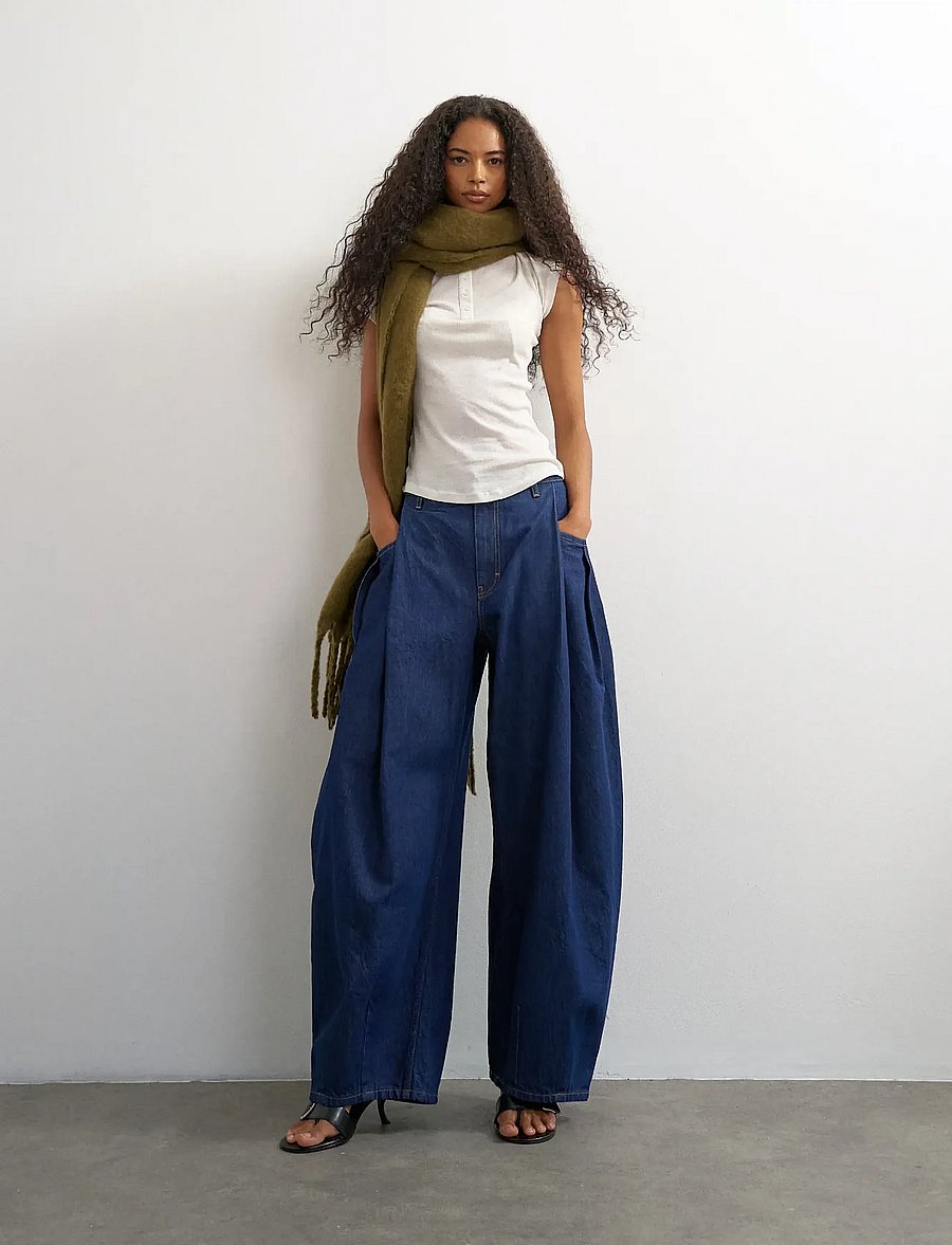 Topshop - TSCOCOON DNM JEANS DB - barrel-teksad - dark blue denim - 4