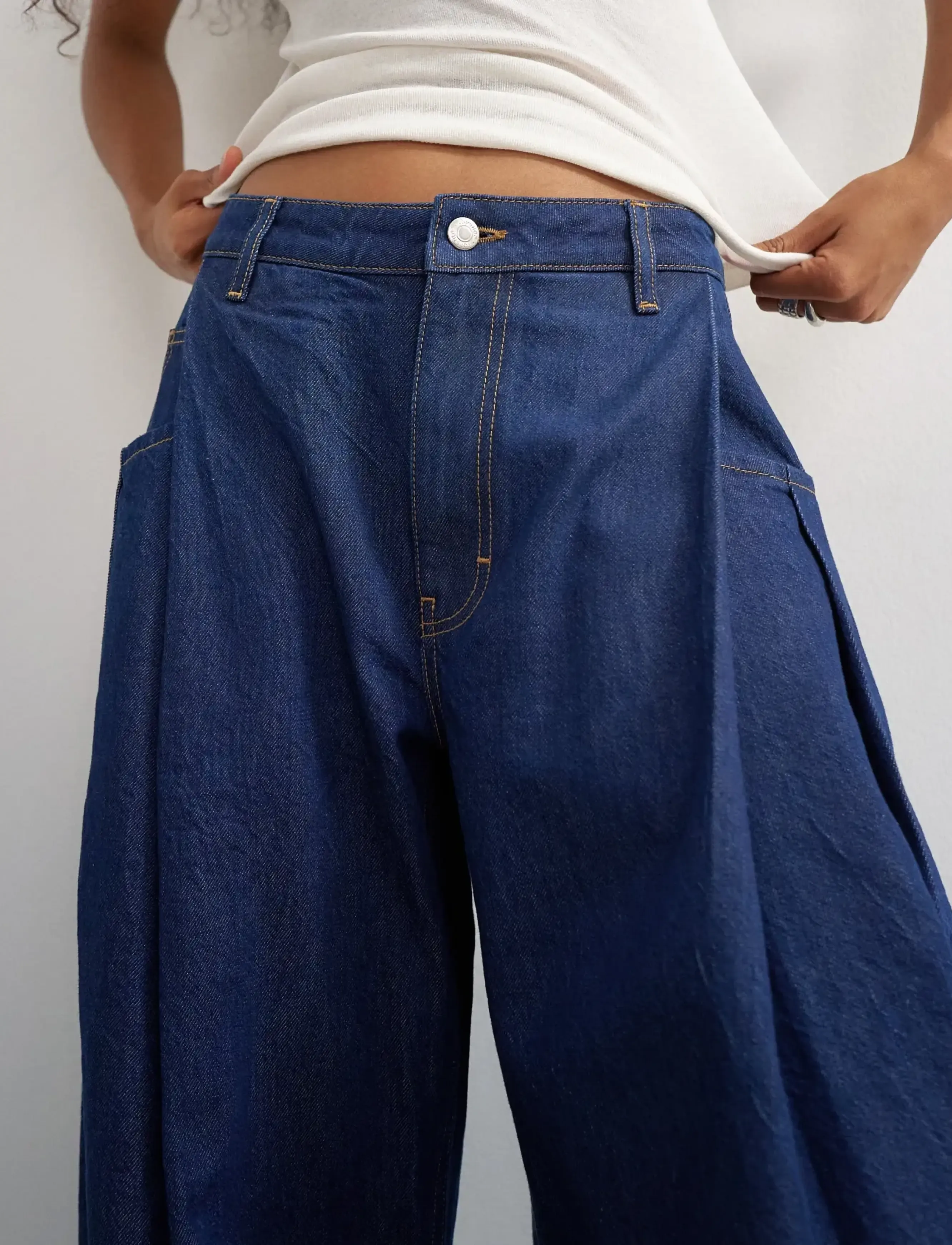 Topshop - TSCOCOON DNM JEANS DB - barrel-teksad - dark blue denim - 5
