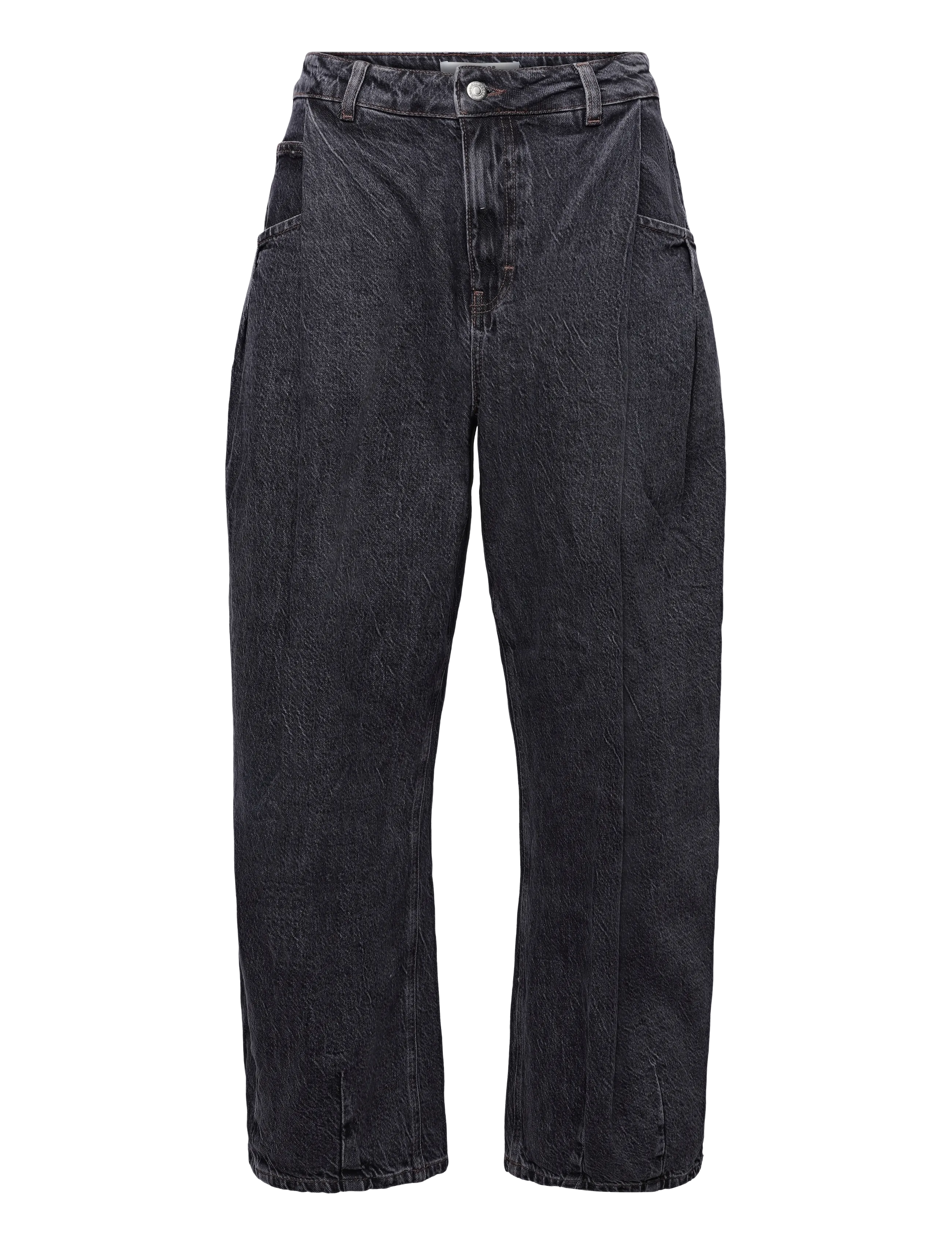 Topshop - TSCOCOON DNM JEANS BLW - barrel jeans - black denim - 1