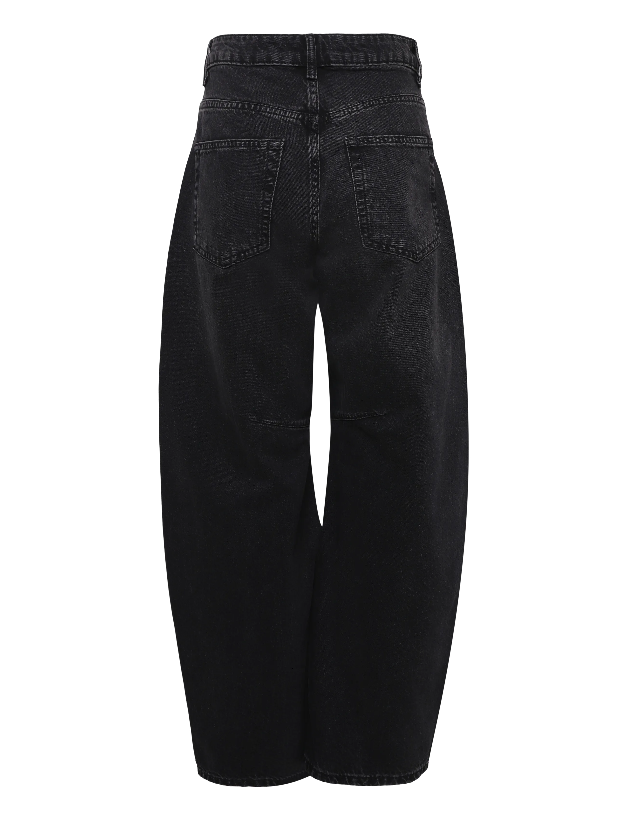 Topshop - TSBARREL HR DENIM JEANS BLW NOOS - barrel jeans - black denim - 1