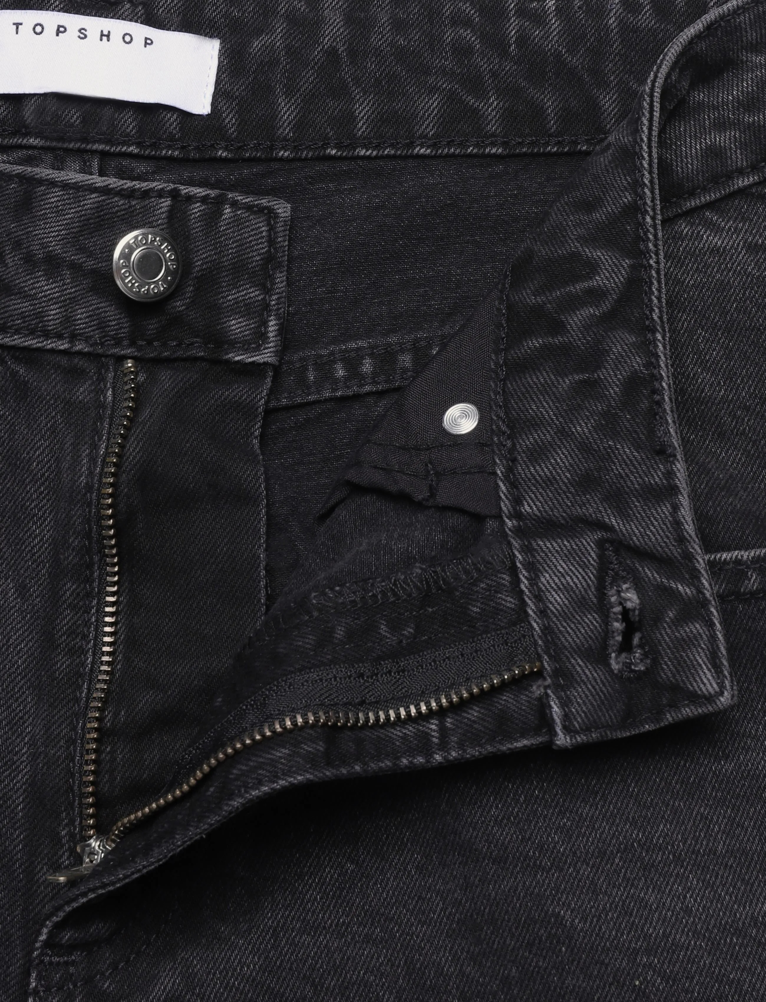 Topshop - TSBARREL HR DENIM JEANS BLW NOOS - barrel jeans - black denim - 3