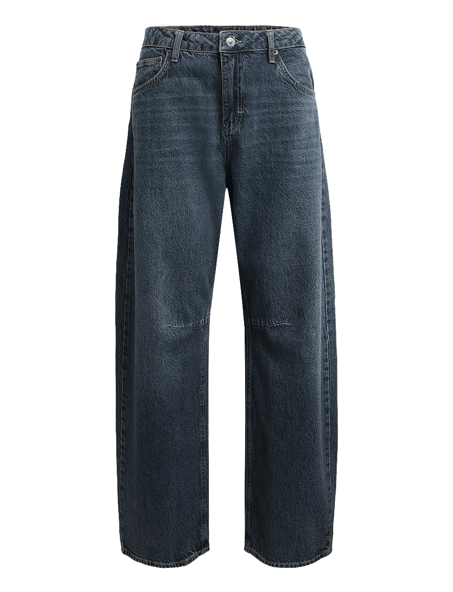 Topshop - TSBARREL HIGH RISE DENIM JEANS BB - barrel jeans - blue black denim - 1