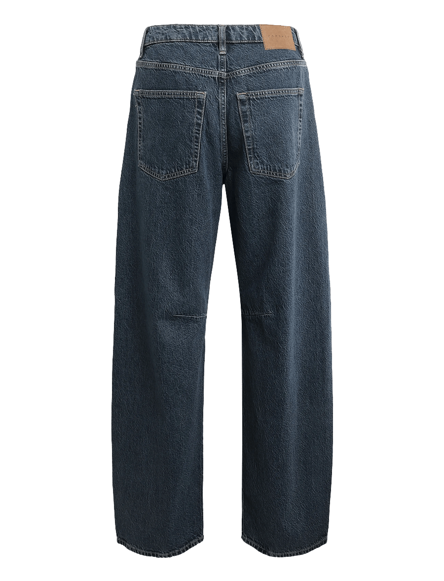 Topshop - TSBARREL HIGH RISE DENIM JEANS BB - barrel jeans - blue black denim - 2